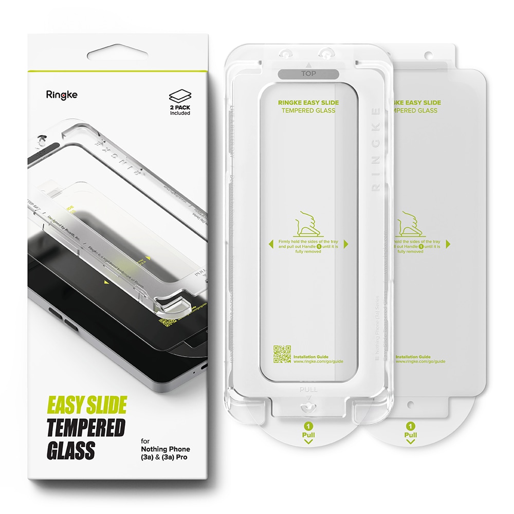 Nothing Phone 3a Skjermbeskytter i glass med monteringsramme (2-pack)