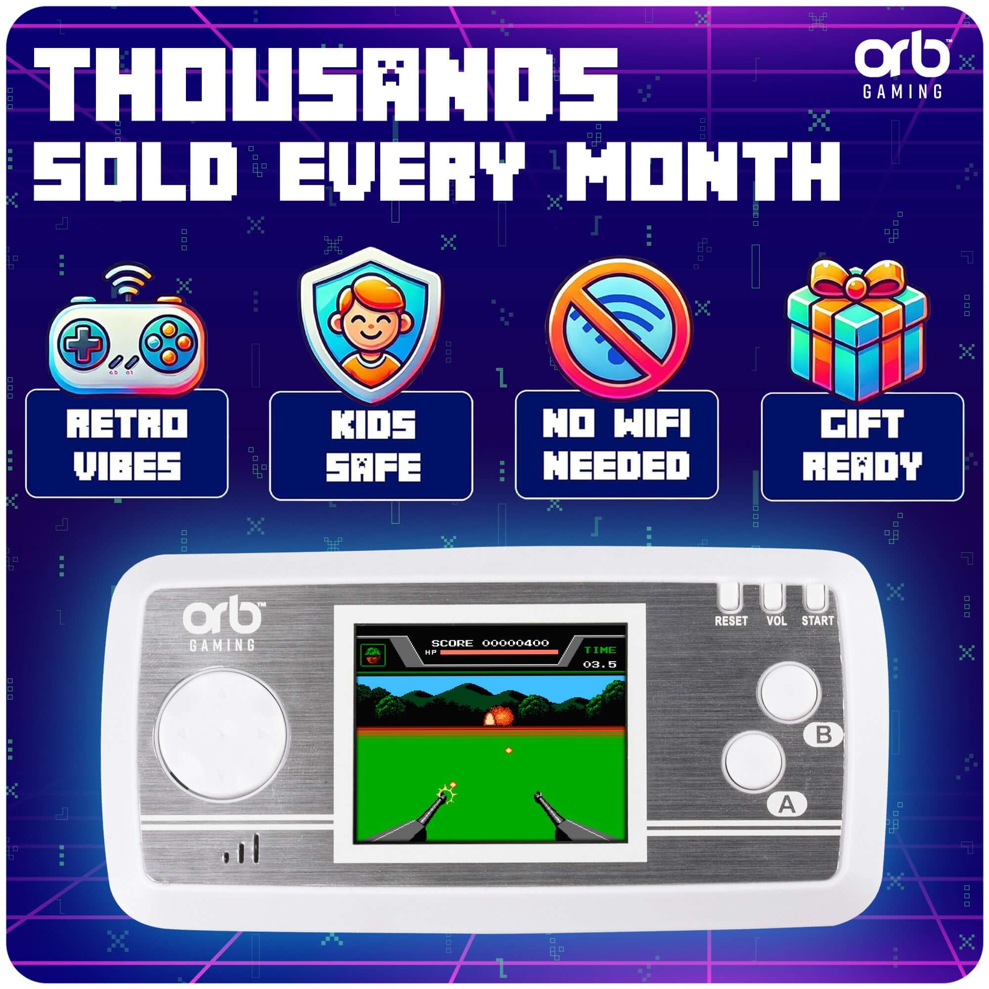 Retro Mini Spillkonsoll 240 Spill