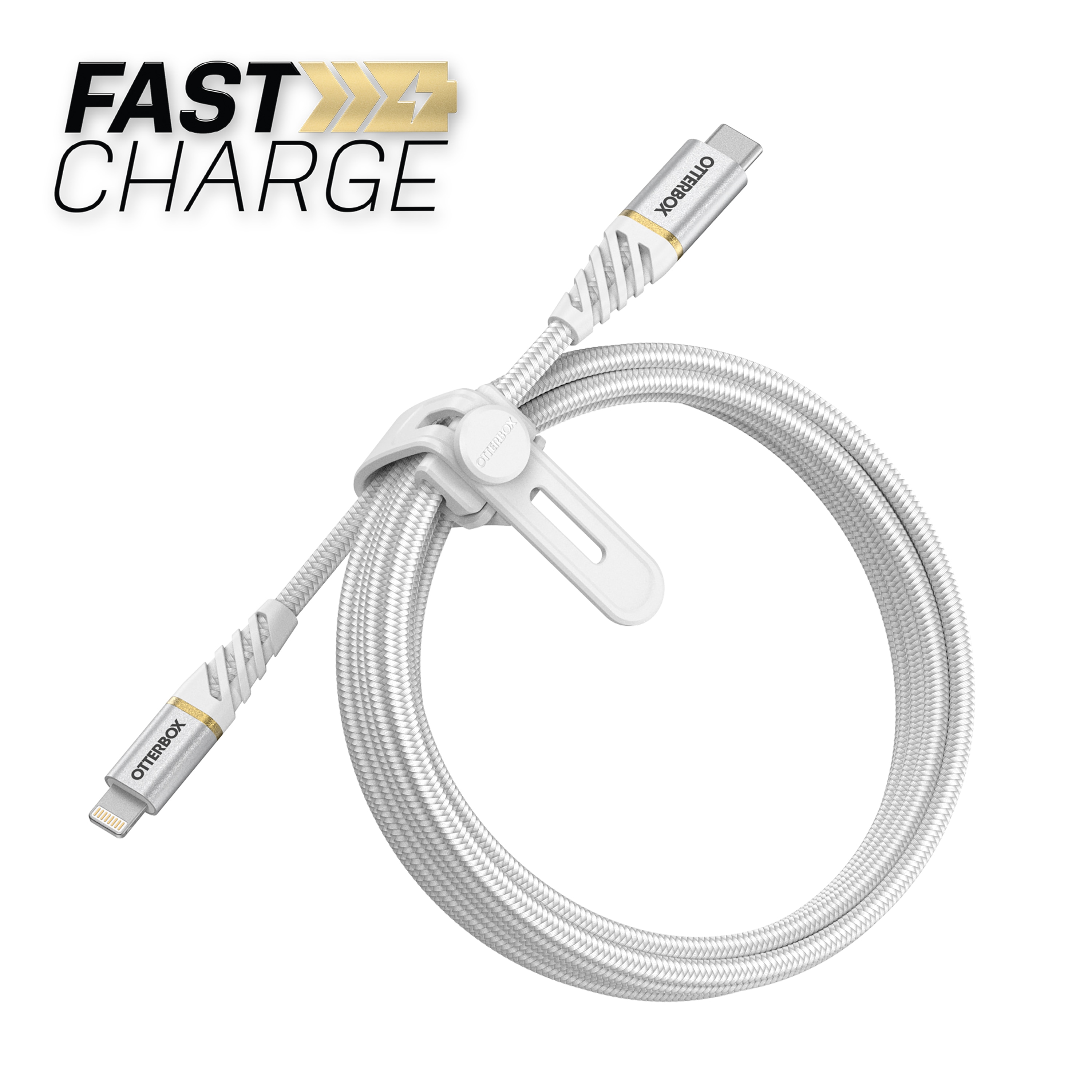 USB-C til Lightning Premium Fast Charge kabel 2 m, Hvit