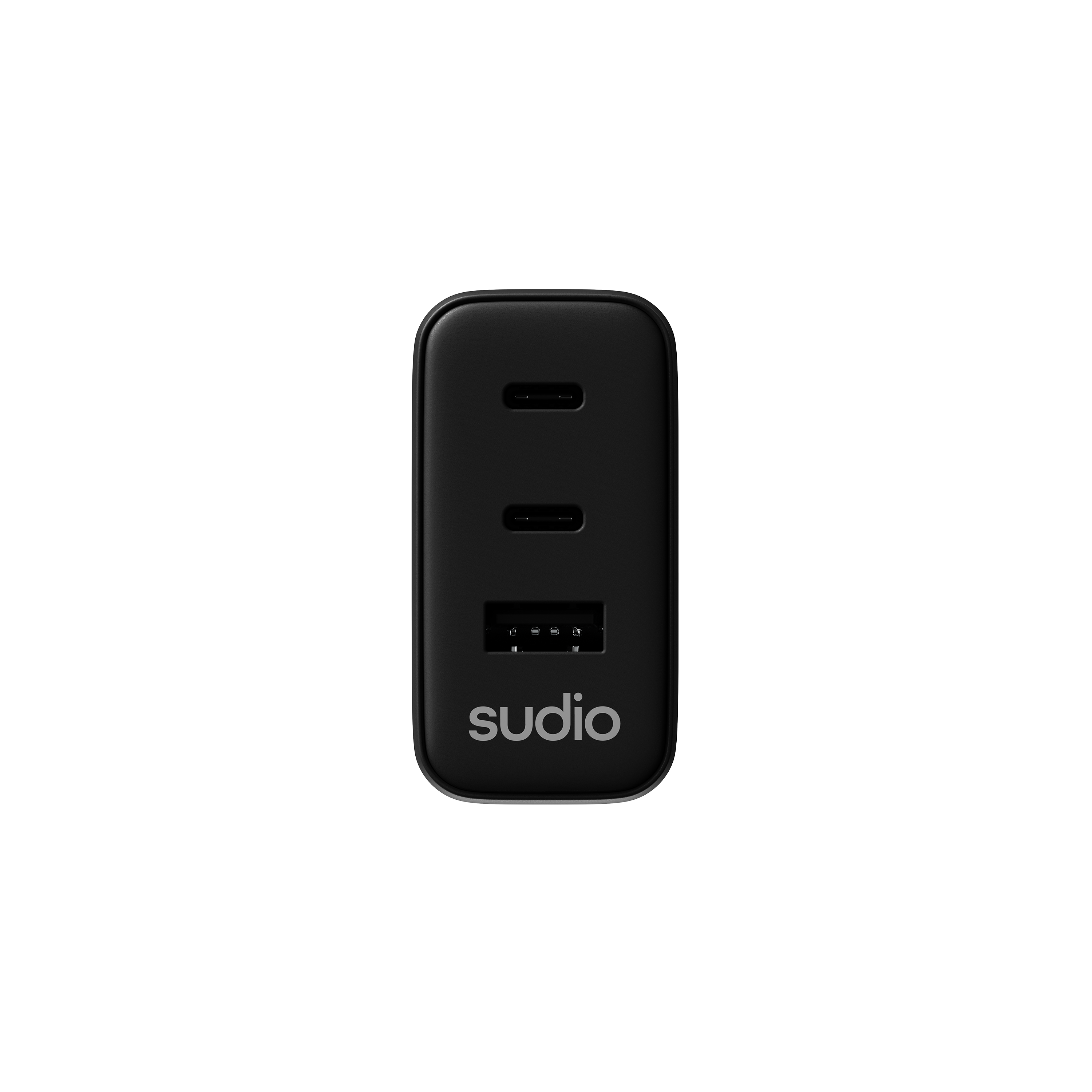 P3 2 x USB-C + USB-A Vegglader 65W, Svart