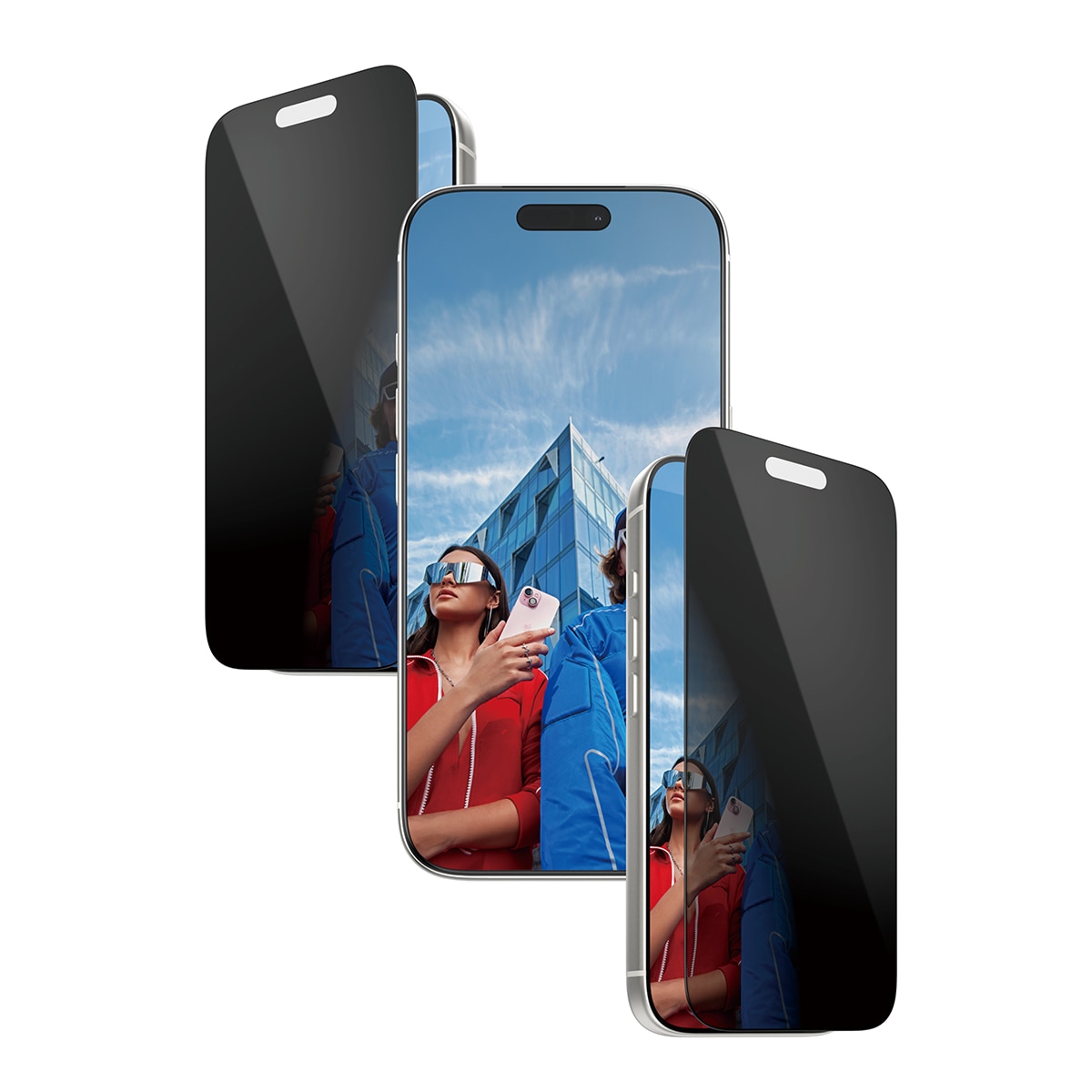 iPhone 17 Pro Privacy skjermbeskytter med installasjonsramme - Ultra Wide Fit