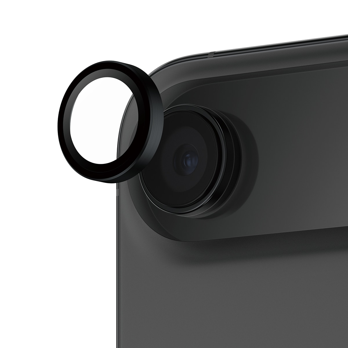 iPhone Air Hoops linsebeskyttelse med aluminiumsramme, Svart