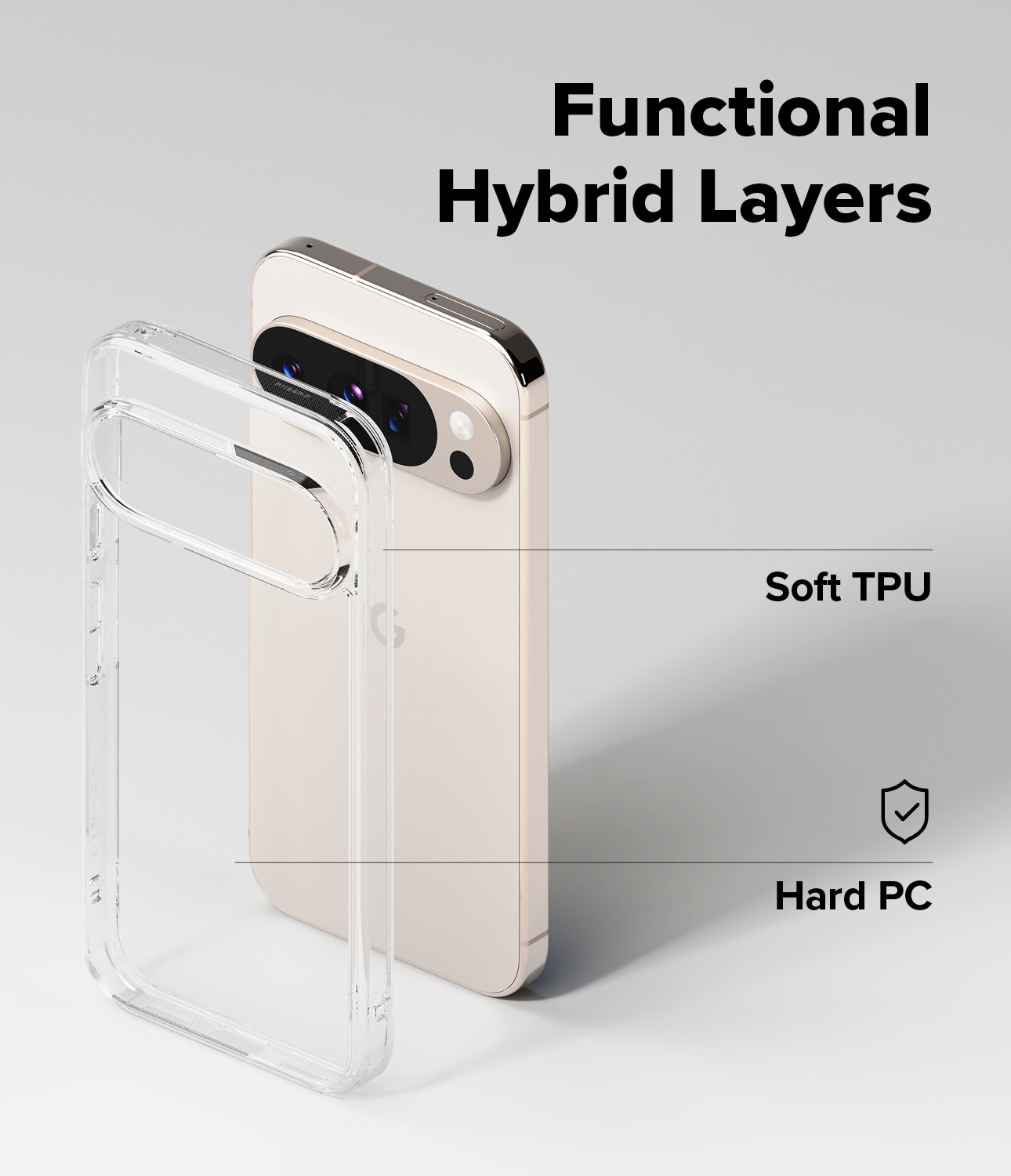 Google Pixel 10 Fusion deksel, Clear