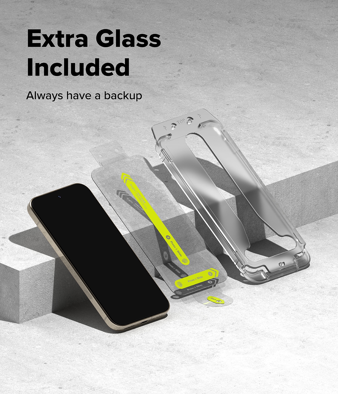Google Pixel 10 Pro Skjermbeskytter i glass med monteringsramme (2-pack)