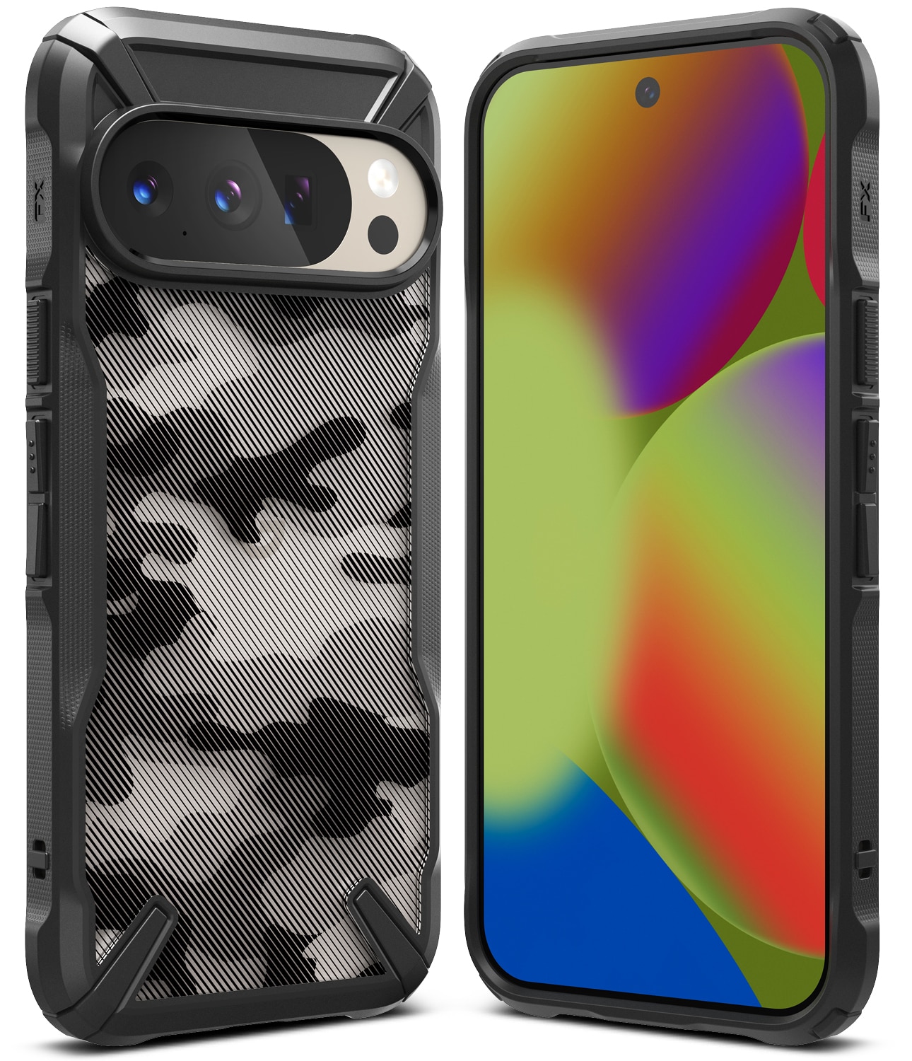 Google Pixel 10 Fusion X Deksel, Camo Black