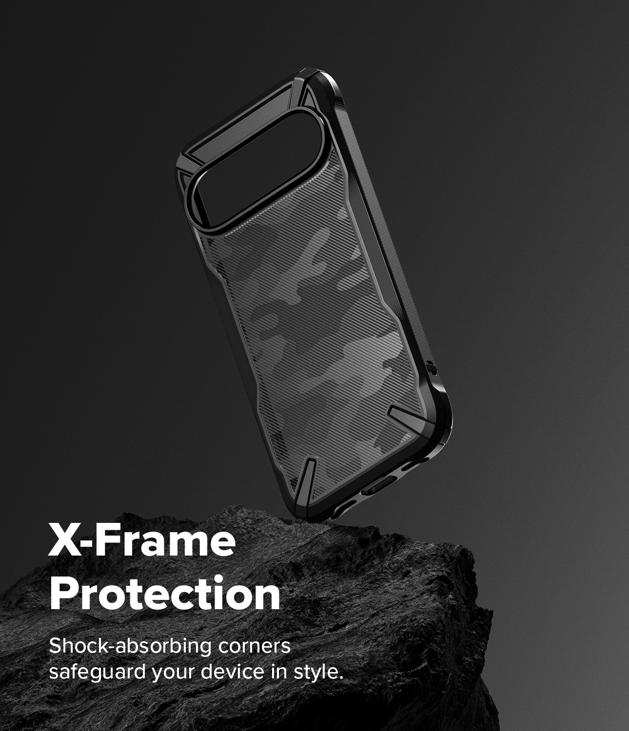 Google Pixel 10 Fusion X Deksel, Camo Black