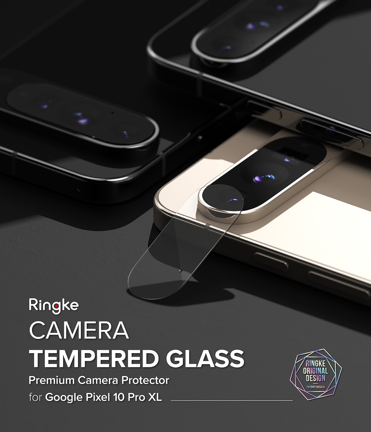 Google Pixel 10 Pro XL Kameralinsebeskyttelse i glass (2-pack)