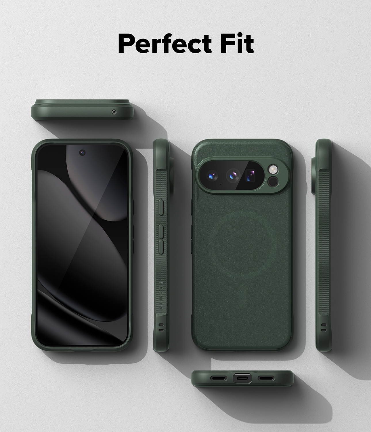 Google Pixel 10 Pro XL Onyx MagSafe Deksel, Dark Green
