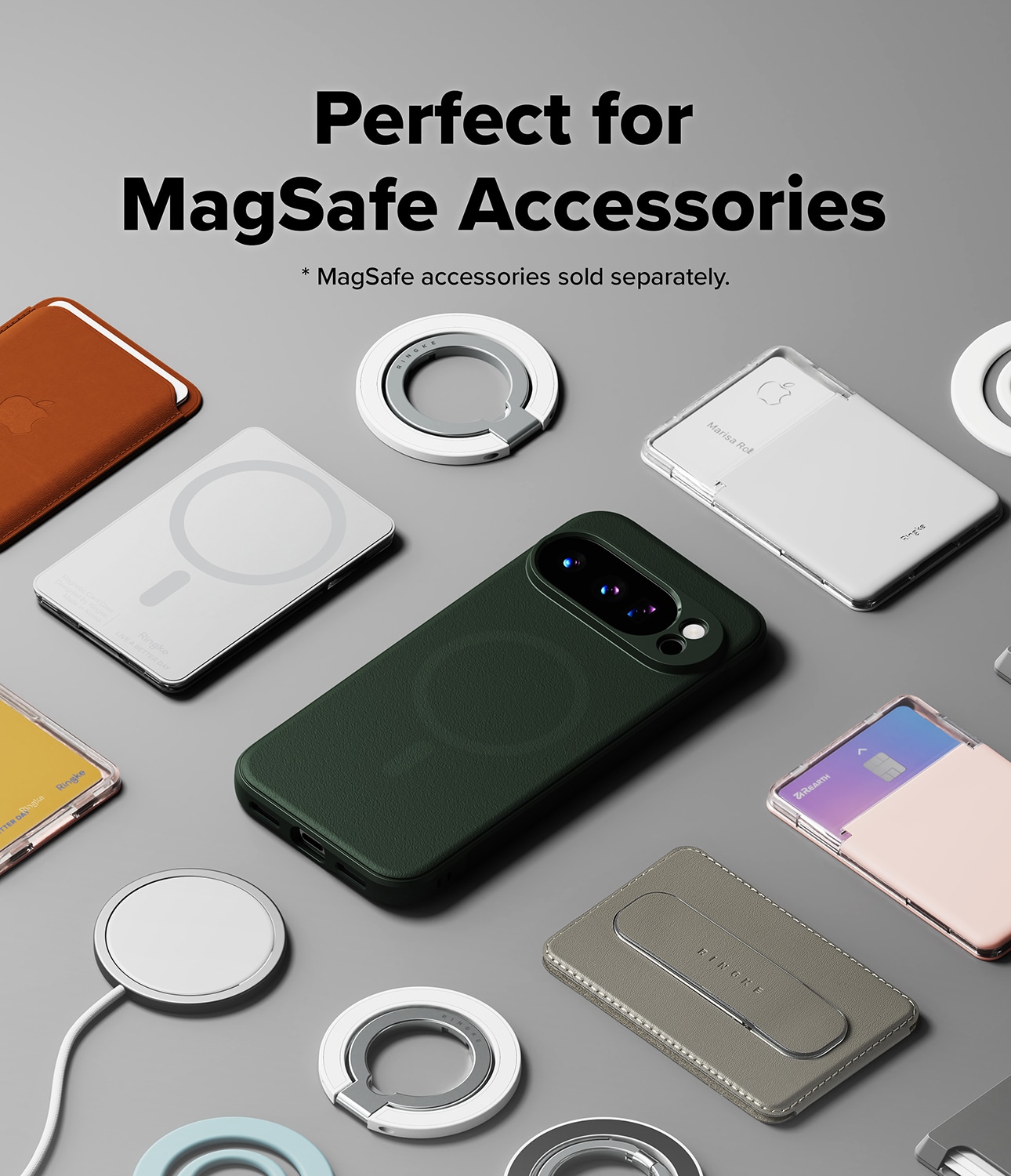 Google Pixel 10 Pro XL Onyx MagSafe Deksel, Dark Green