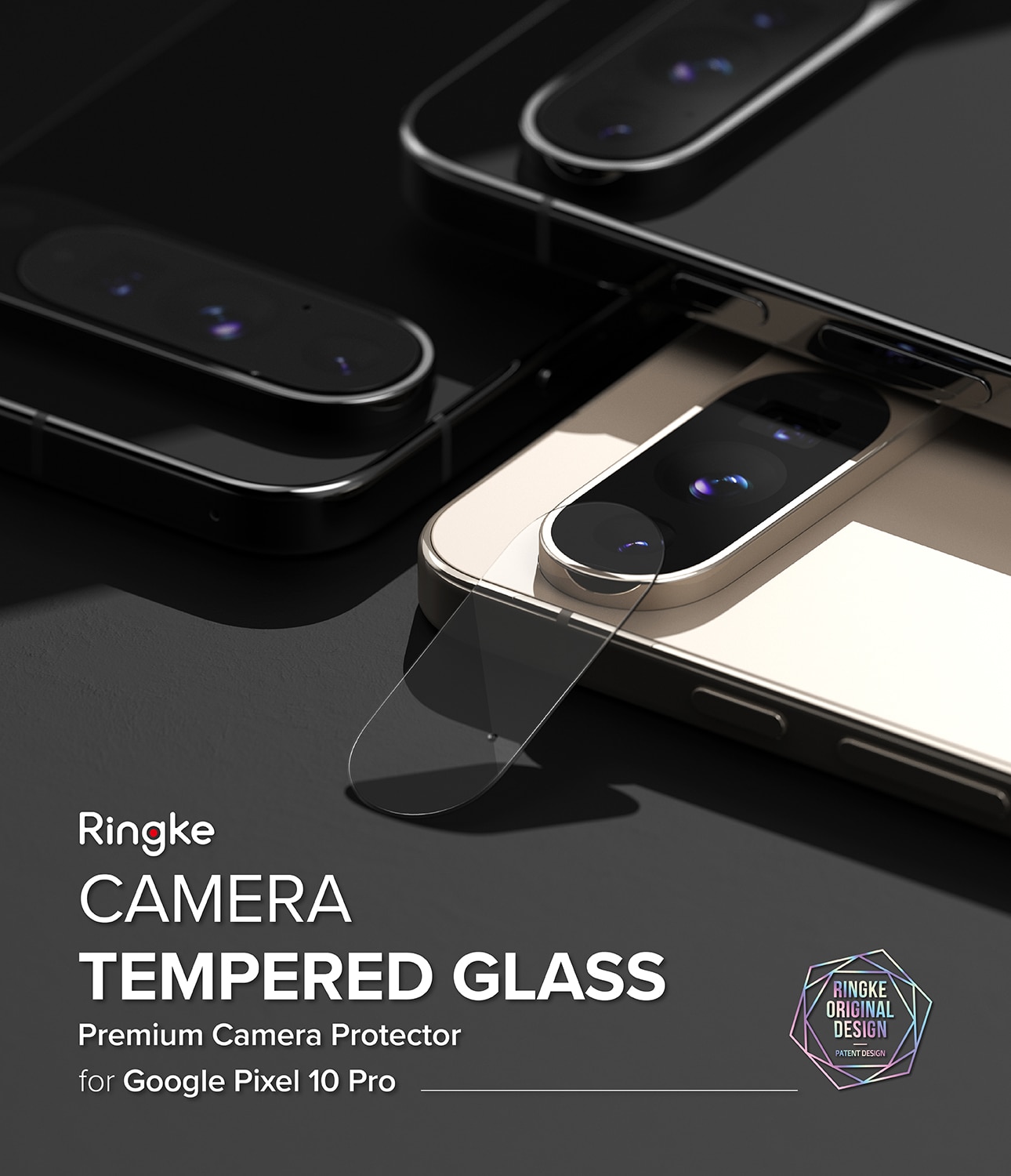 Google Pixel 10 Pro Kameralinsebeskyttelse i glass (2-pack)