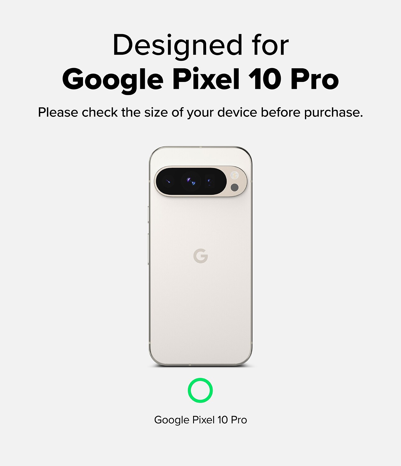 Google Pixel 10 Pro Onyx deksel, Black