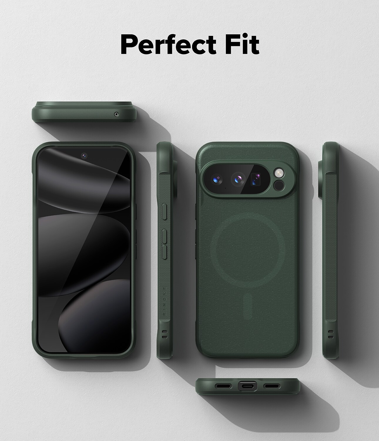 Google Pixel 10 Pro Onyx MagSafe Deksel, Dark Green