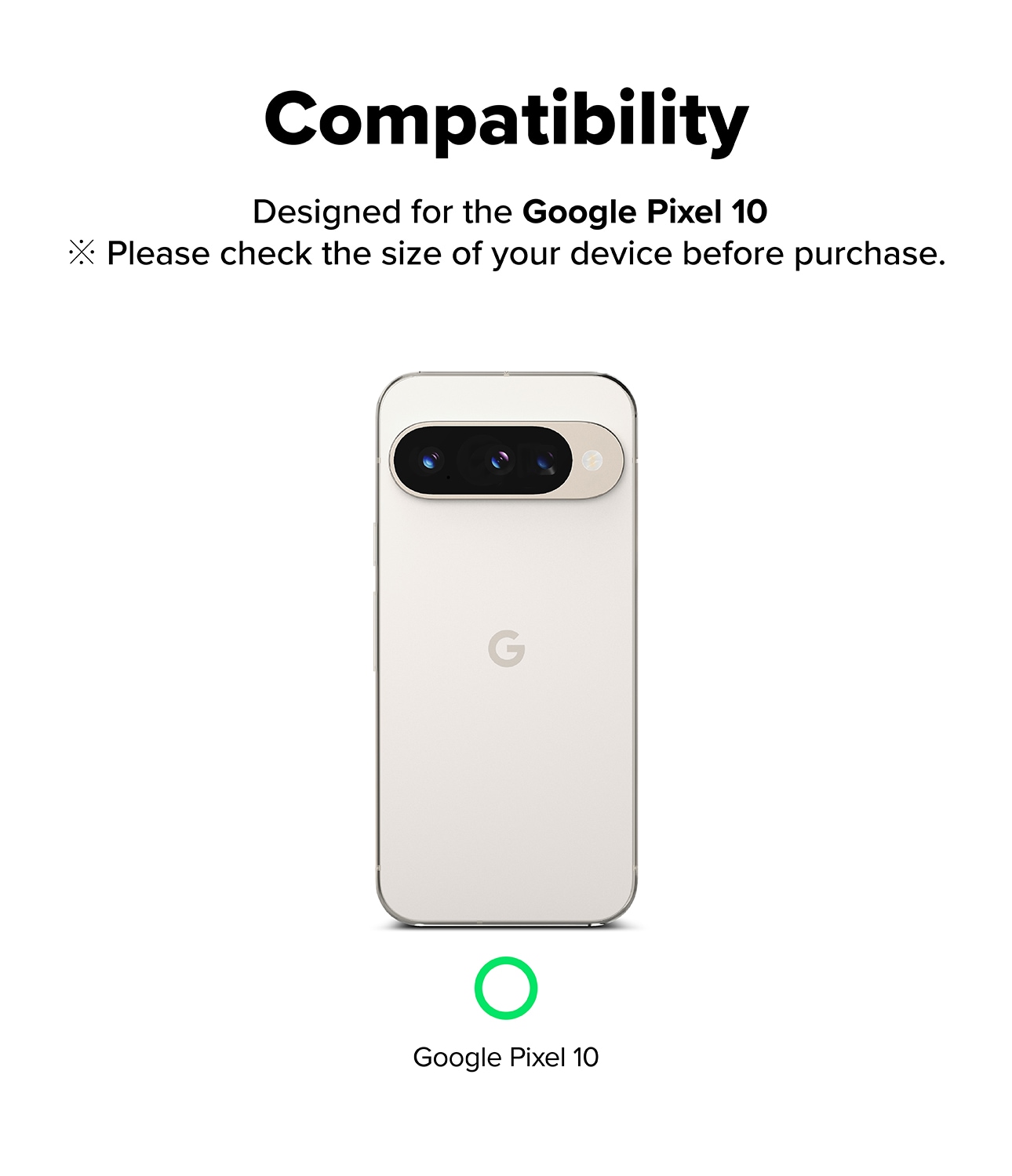 Google Pixel 10 Kameralinsebeskyttelse i glass (2-pack)