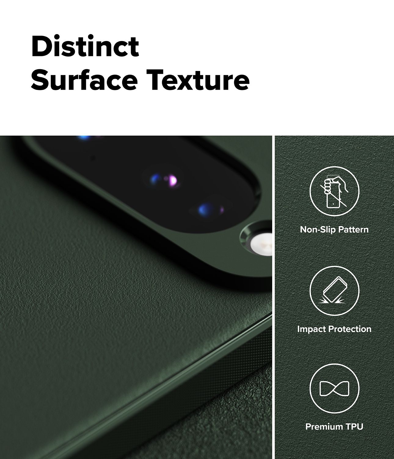 Google Pixel 10 Onyx deksel, Dark Green