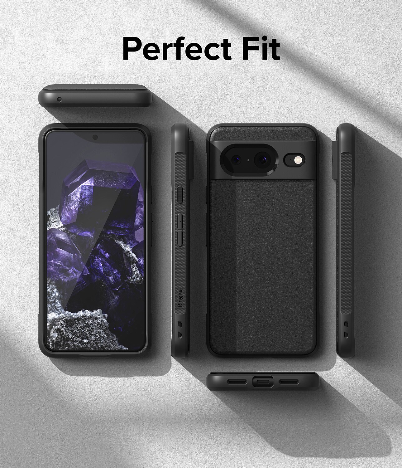 Google Pixel 8 Onyx deksel, Black