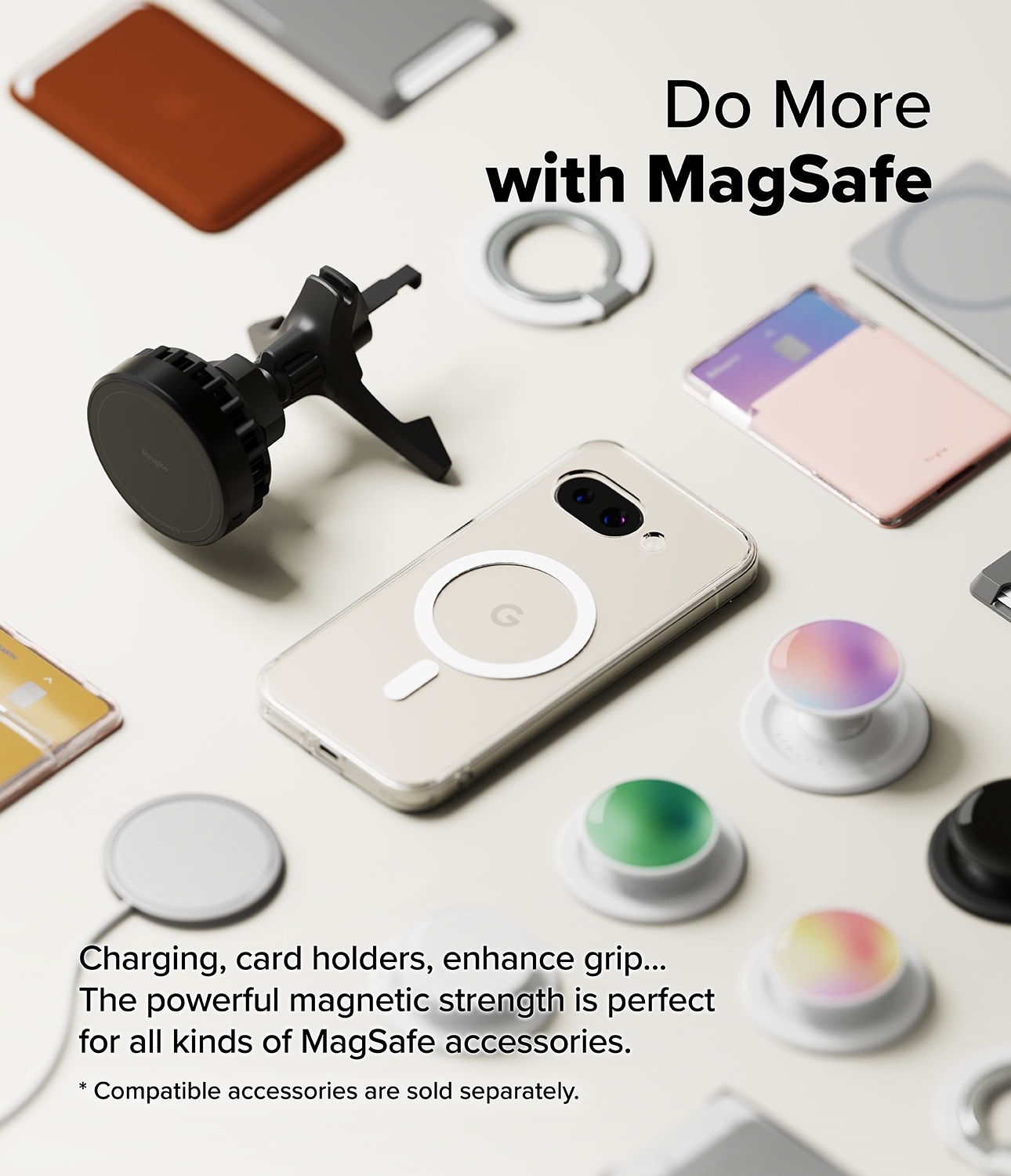 Google Pixel 9a Fusion MagSafe Deksel, Gjennomsiktig