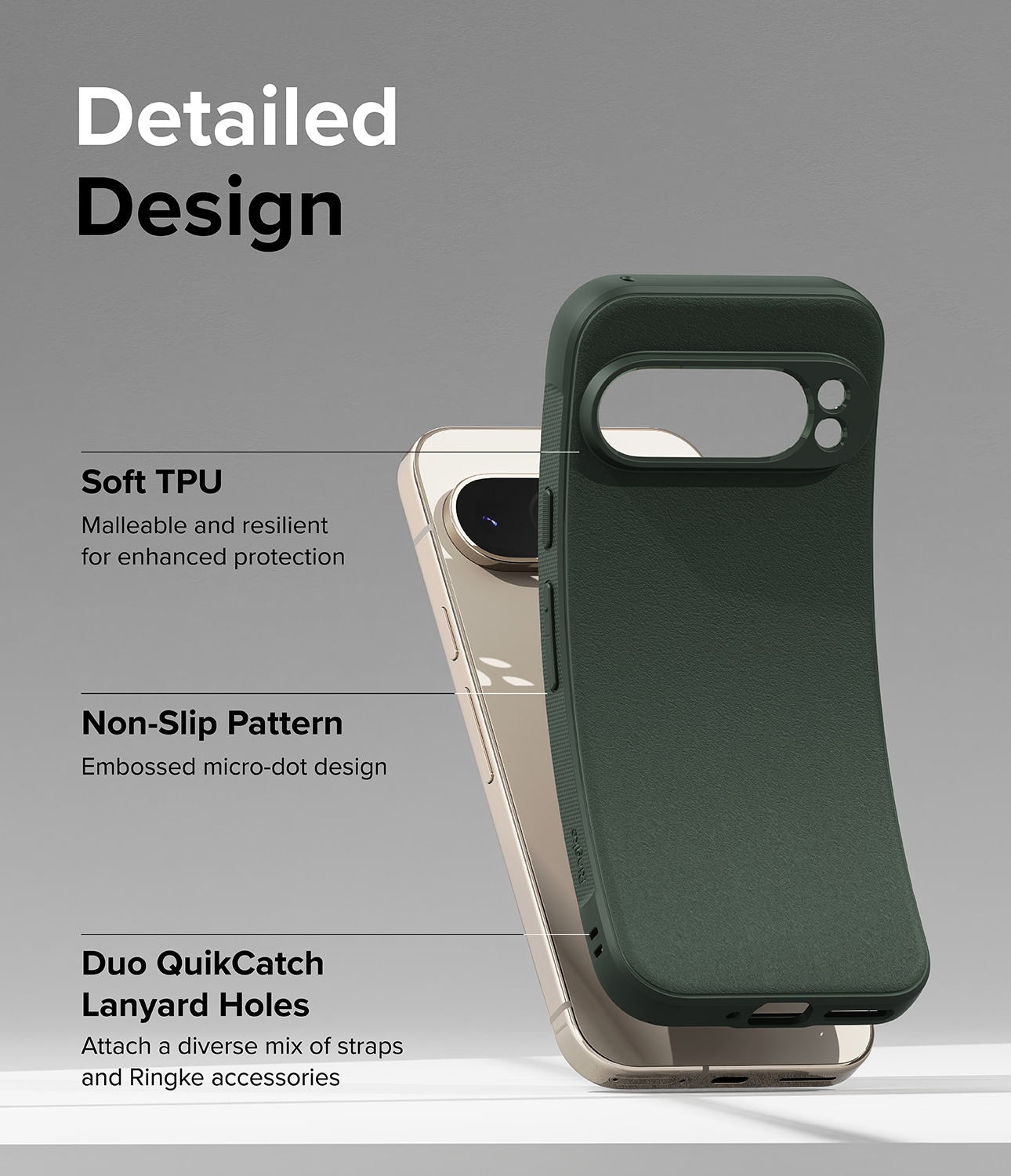 Google Pixel 9 Pro XL Onyx deksel, Dark Green