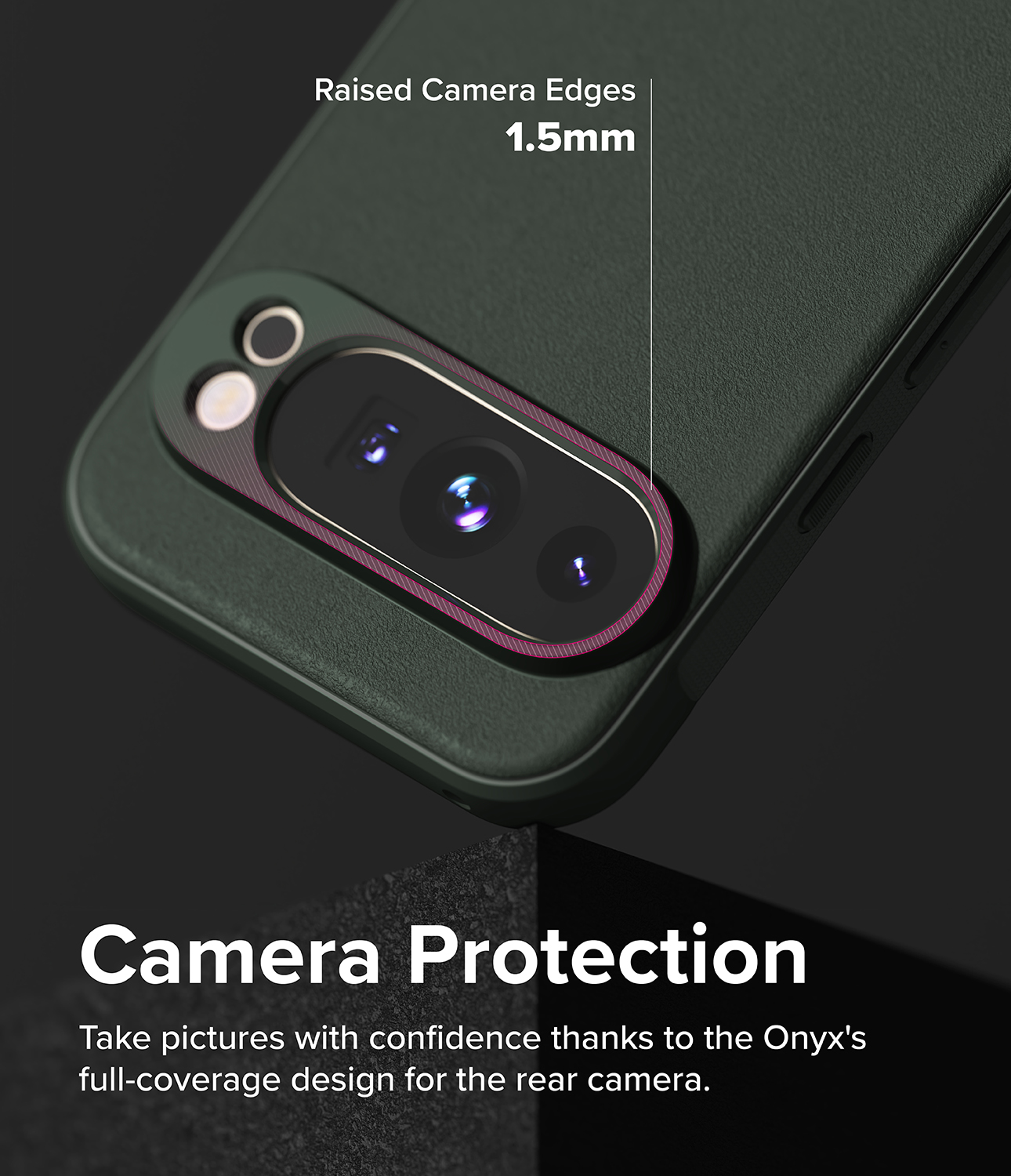 Google Pixel 9 Pro XL Onyx deksel, Dark Green