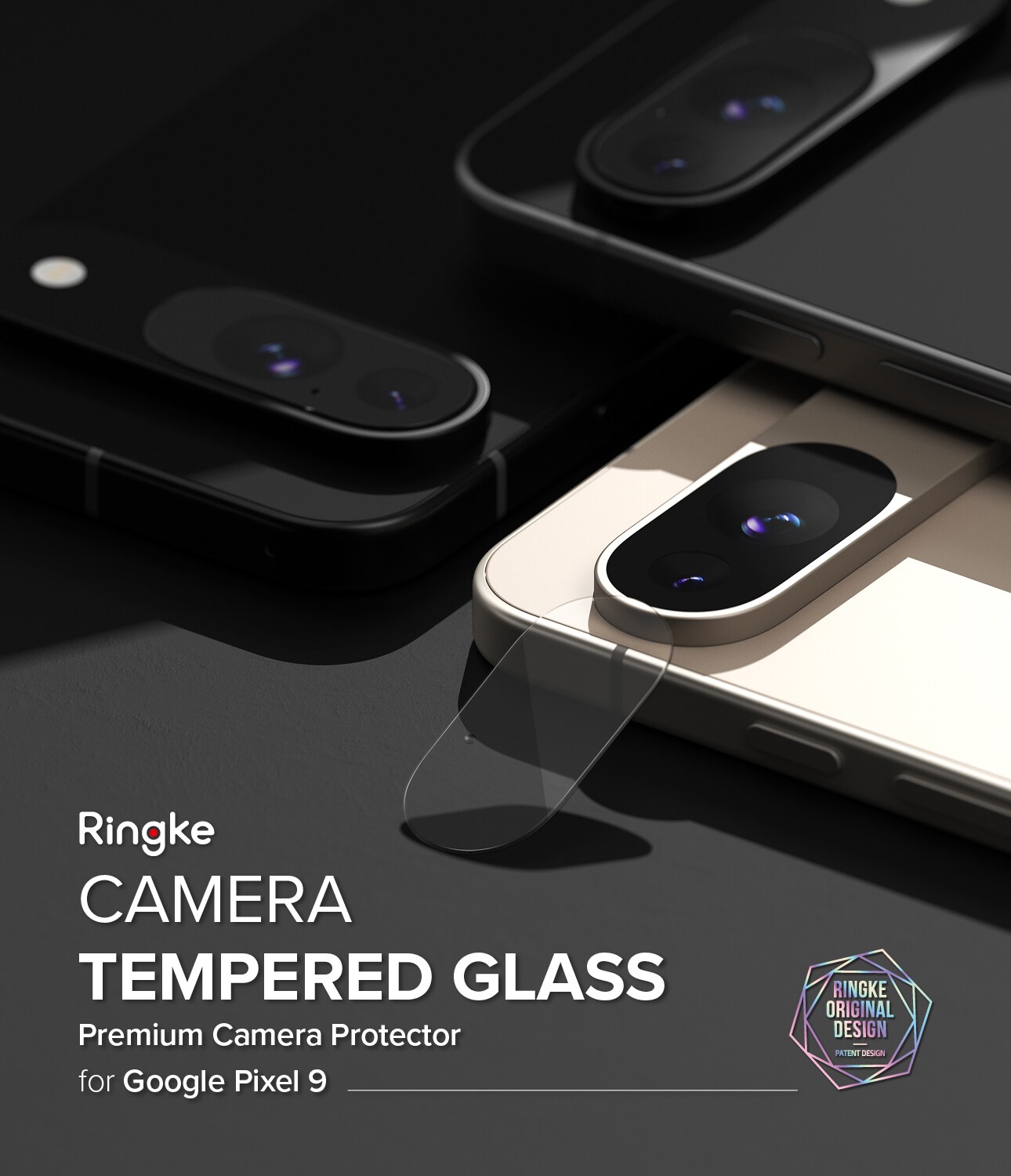 Google Pixel 9 Kameralinsebeskyttelse i glass (3-pack)