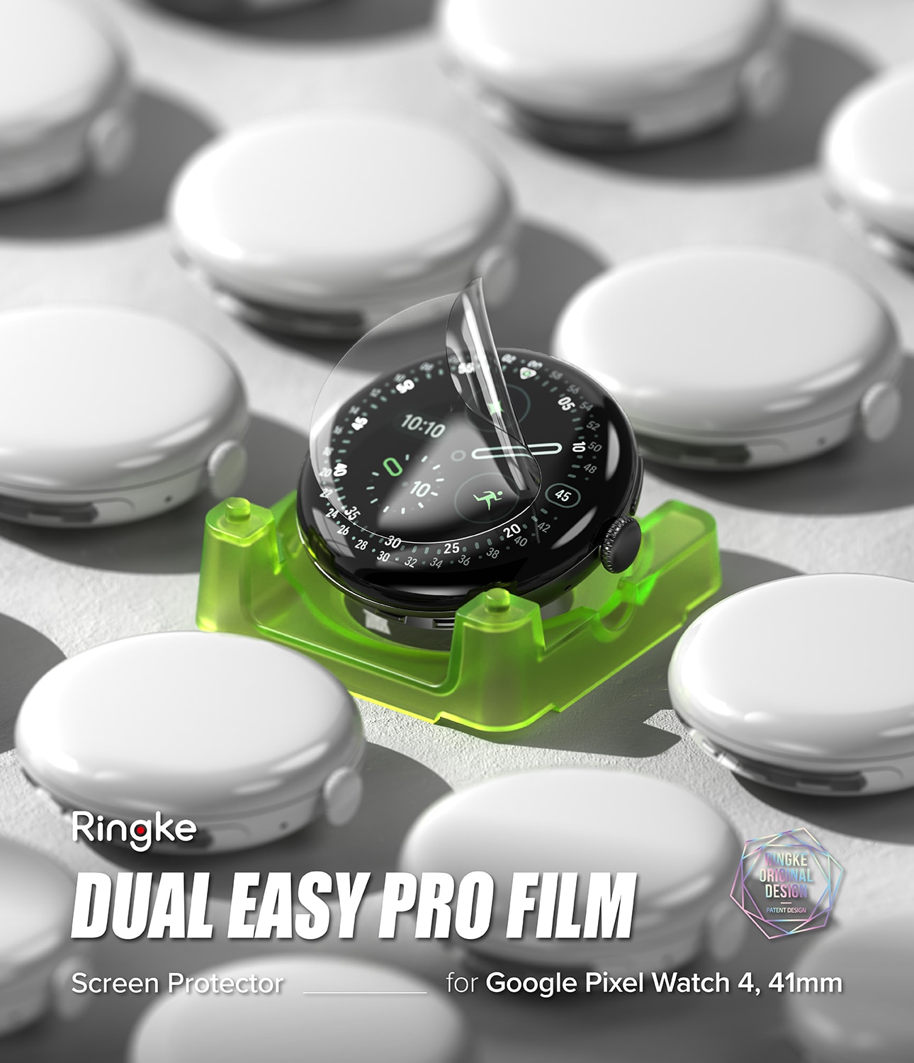 Google Pixel Watch 4 41mm Skjermbeskytter Beskyttelsesfilm - Dual Easy Pro (2-pack)
