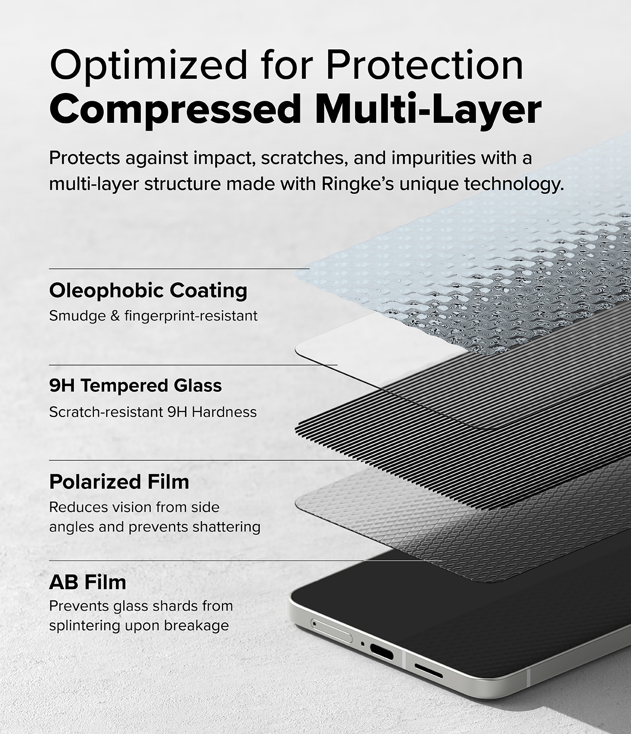 Samsung Galaxy S25 Edge Anti-spy Skjermbeskytter i glass med monteringsram (2-pack)
