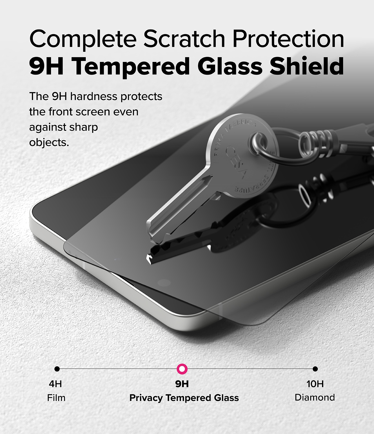 Samsung Galaxy S25 Edge Anti-spy Skjermbeskytter i glass med monteringsram (2-pack)