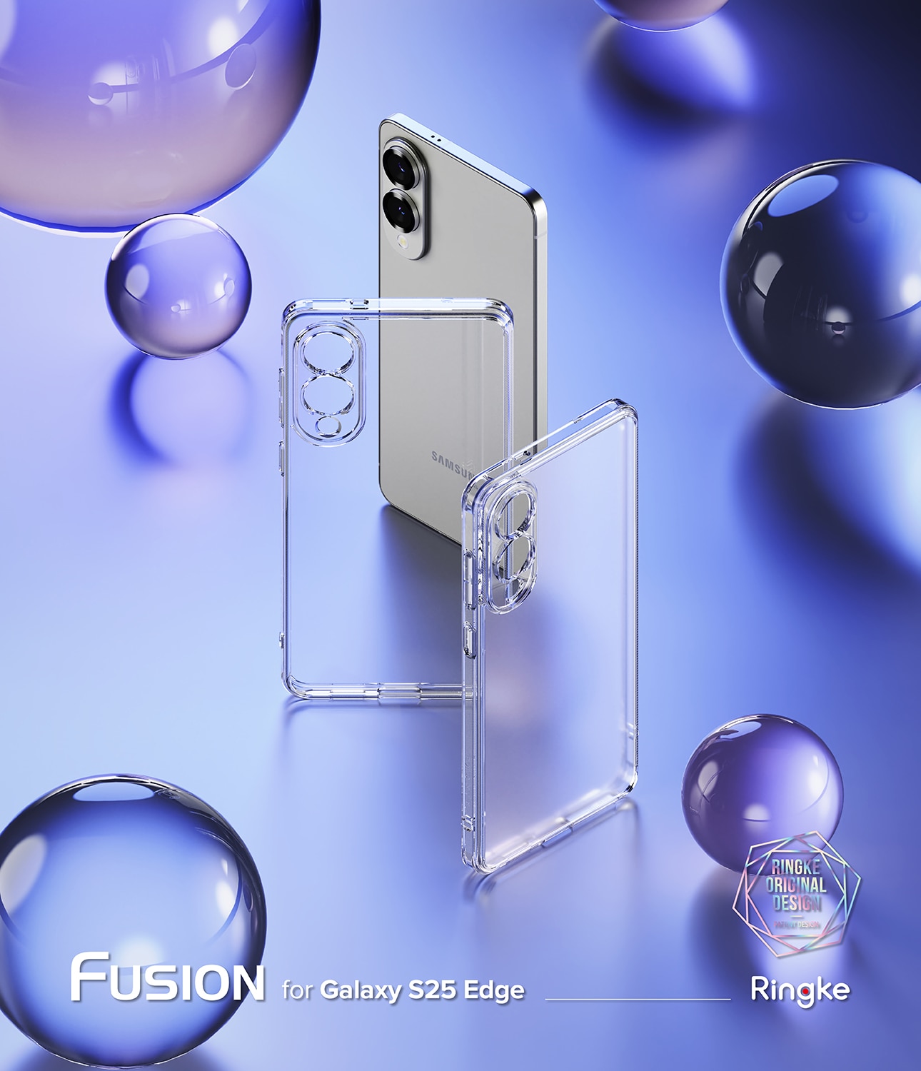 Samsung Galaxy S25 Edge Fusion deksel, Clear