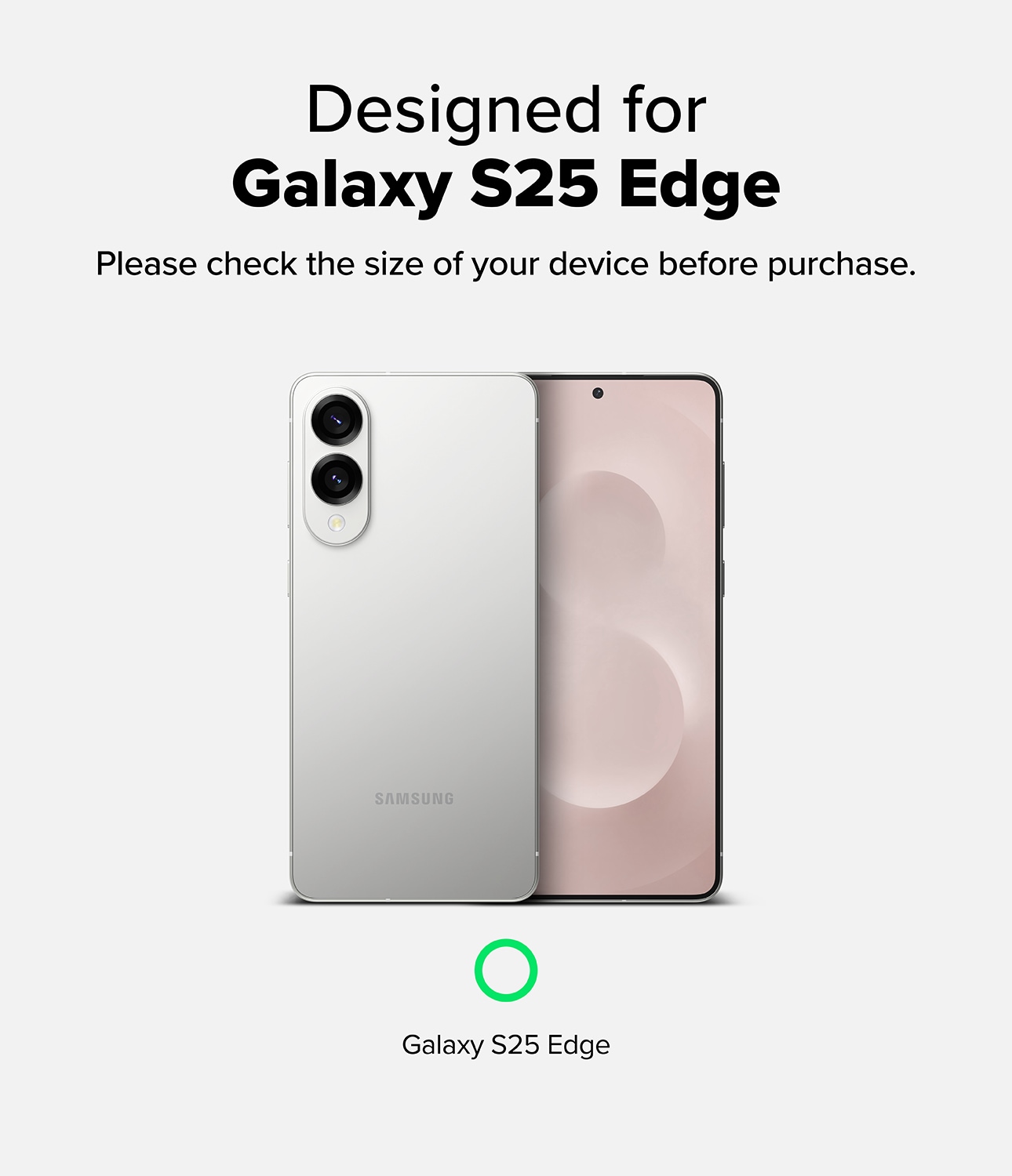 Samsung Galaxy S25 Edge Fusion deksel, Clear