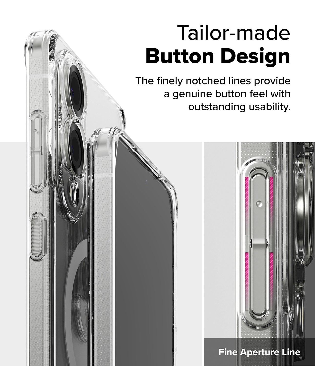 Samsung Galaxy S25 Edge Fusion MagSafe Deksel, Gjennomsiktig