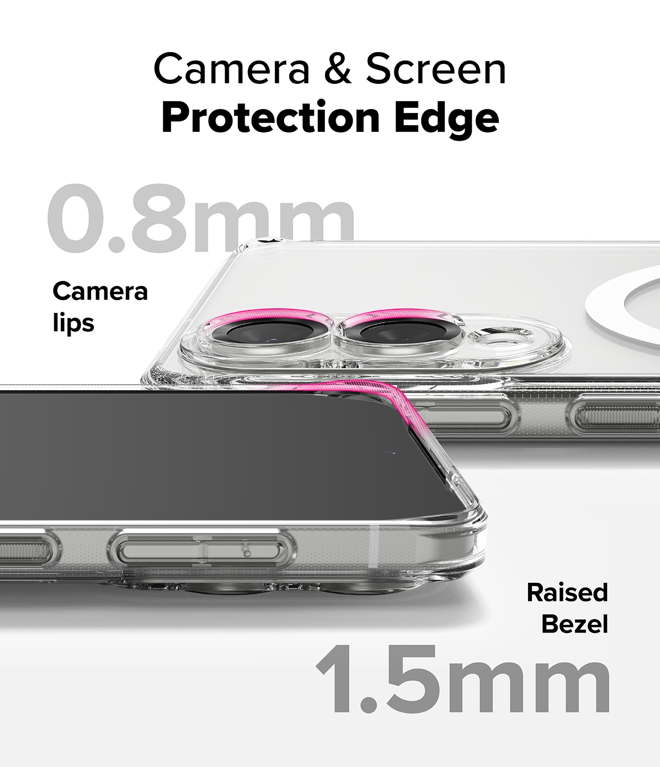 Samsung Galaxy S25 Edge Fusion MagSafe Deksel, Gjennomsiktig