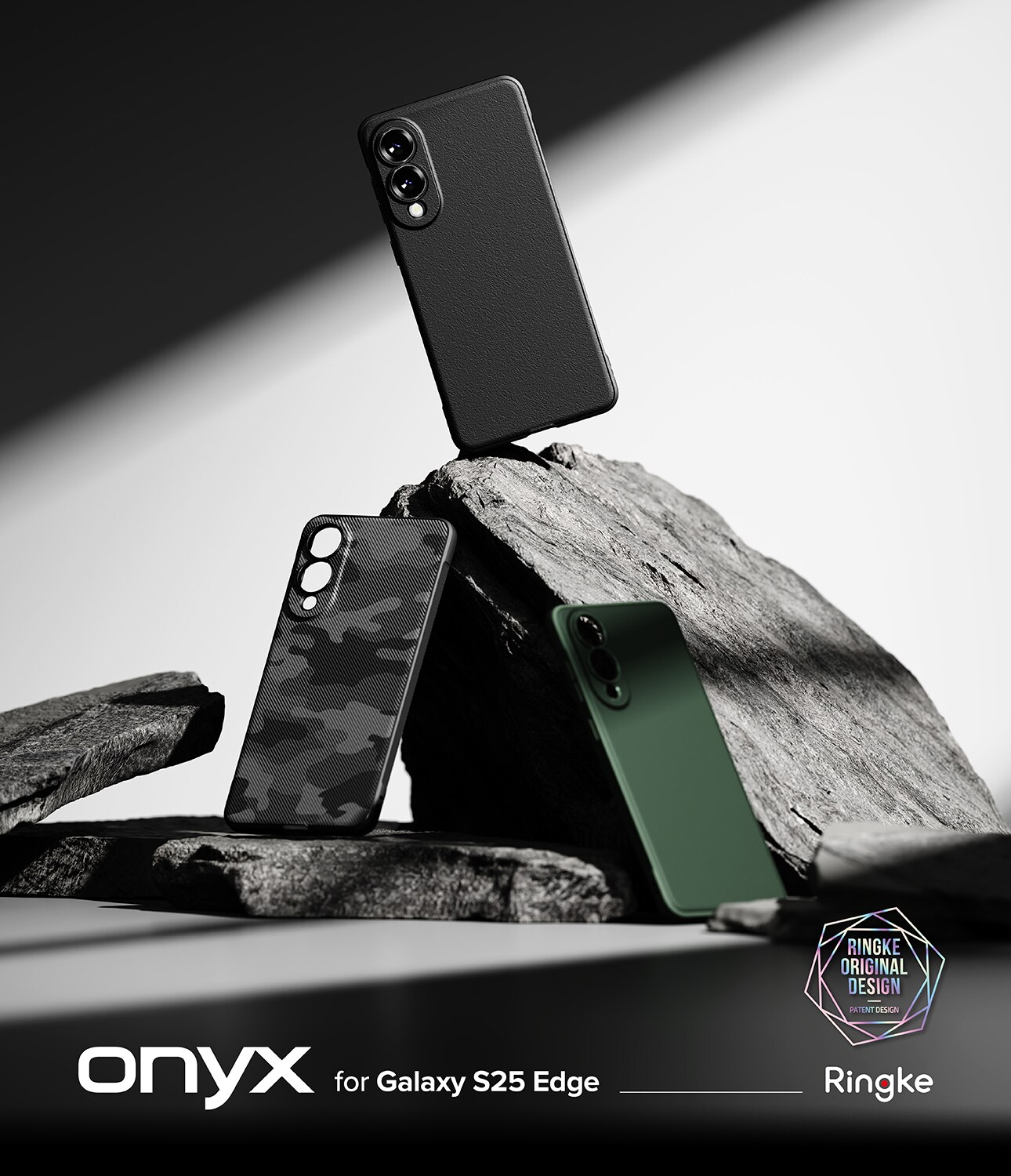 Samsung Galaxy S25 Edge Onyx deksel, Black