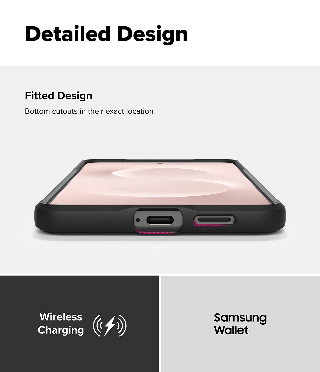 Samsung Galaxy S25 Edge Onyx deksel, Black