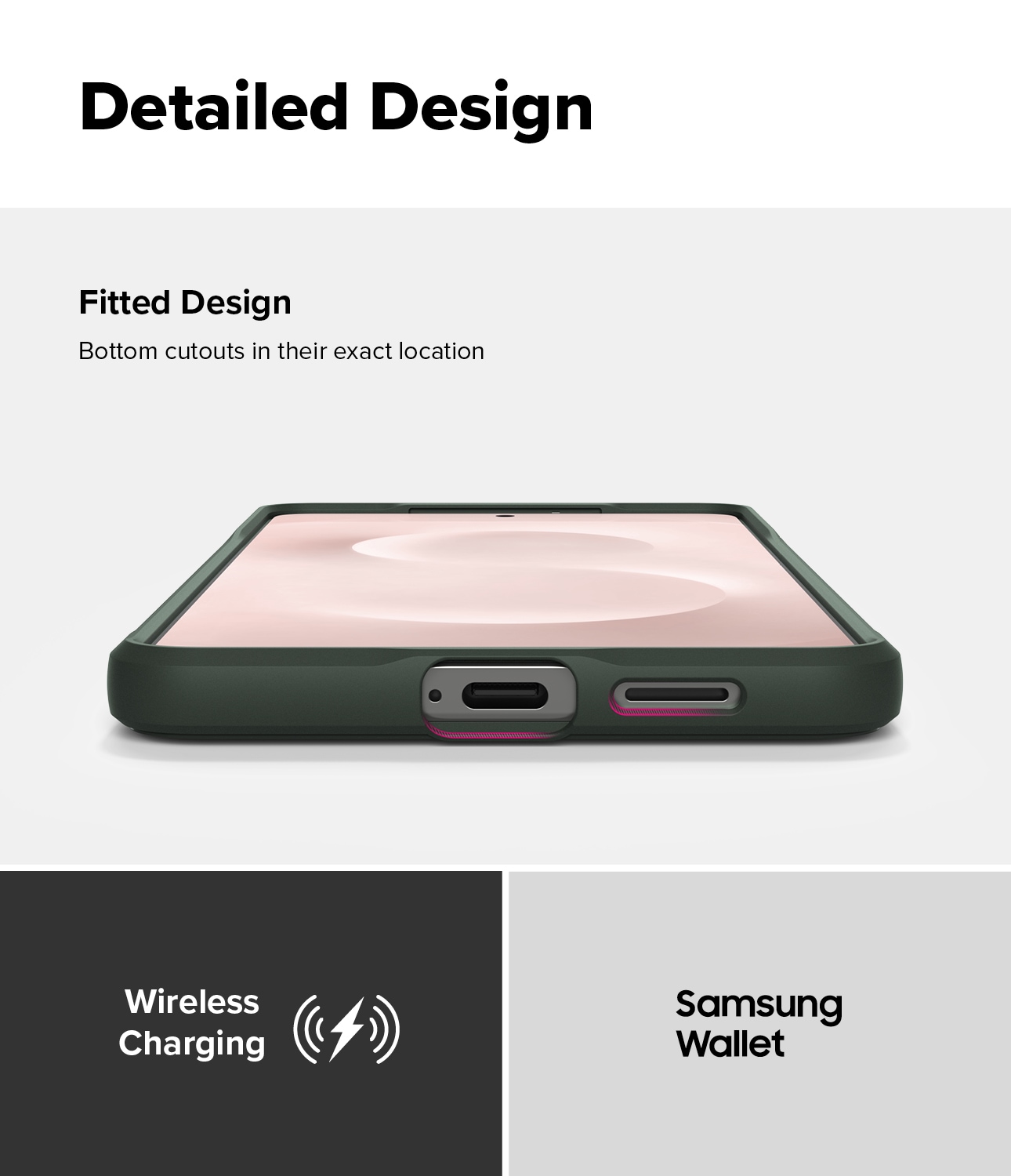 Samsung Galaxy S25 Edge Onyx deksel, Dark Green