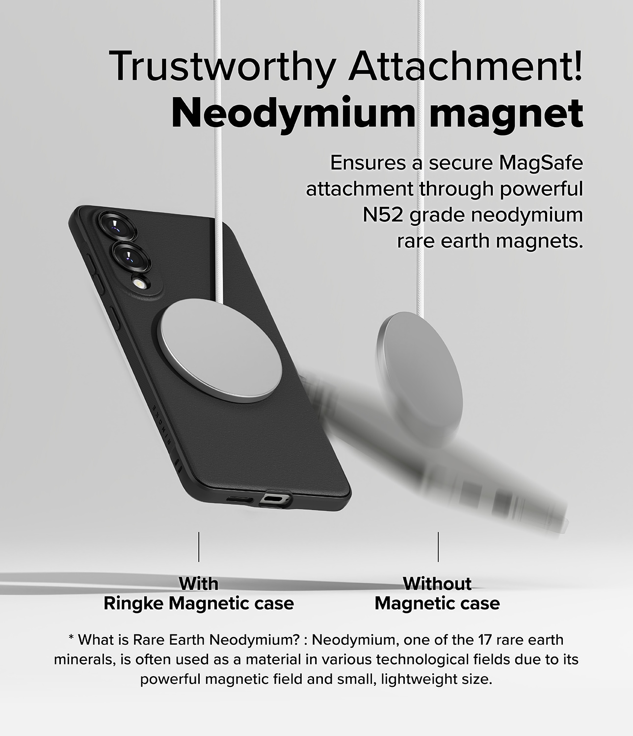 Samsung Galaxy S25 Edge Onyx MagSafe Deksel, Black