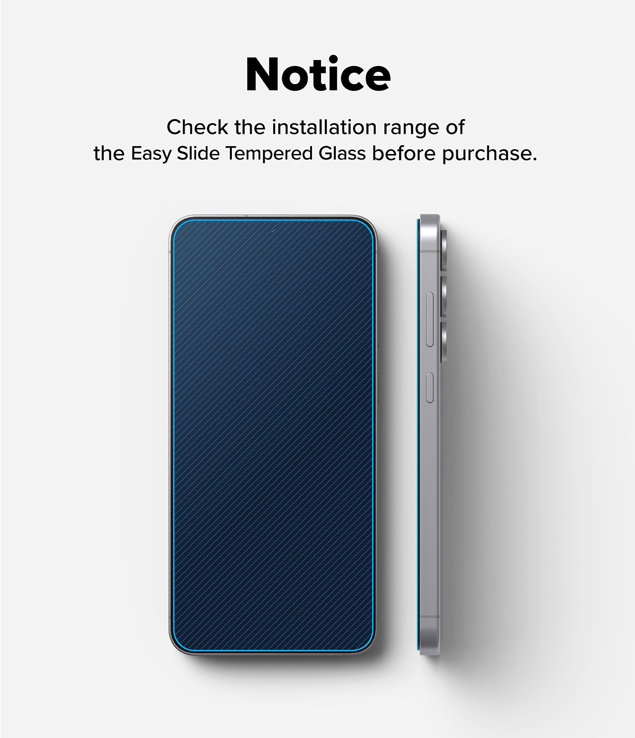 Samsung Galaxy S25 FE Skjermbeskytter i glass med monteringsramme (2-pack)