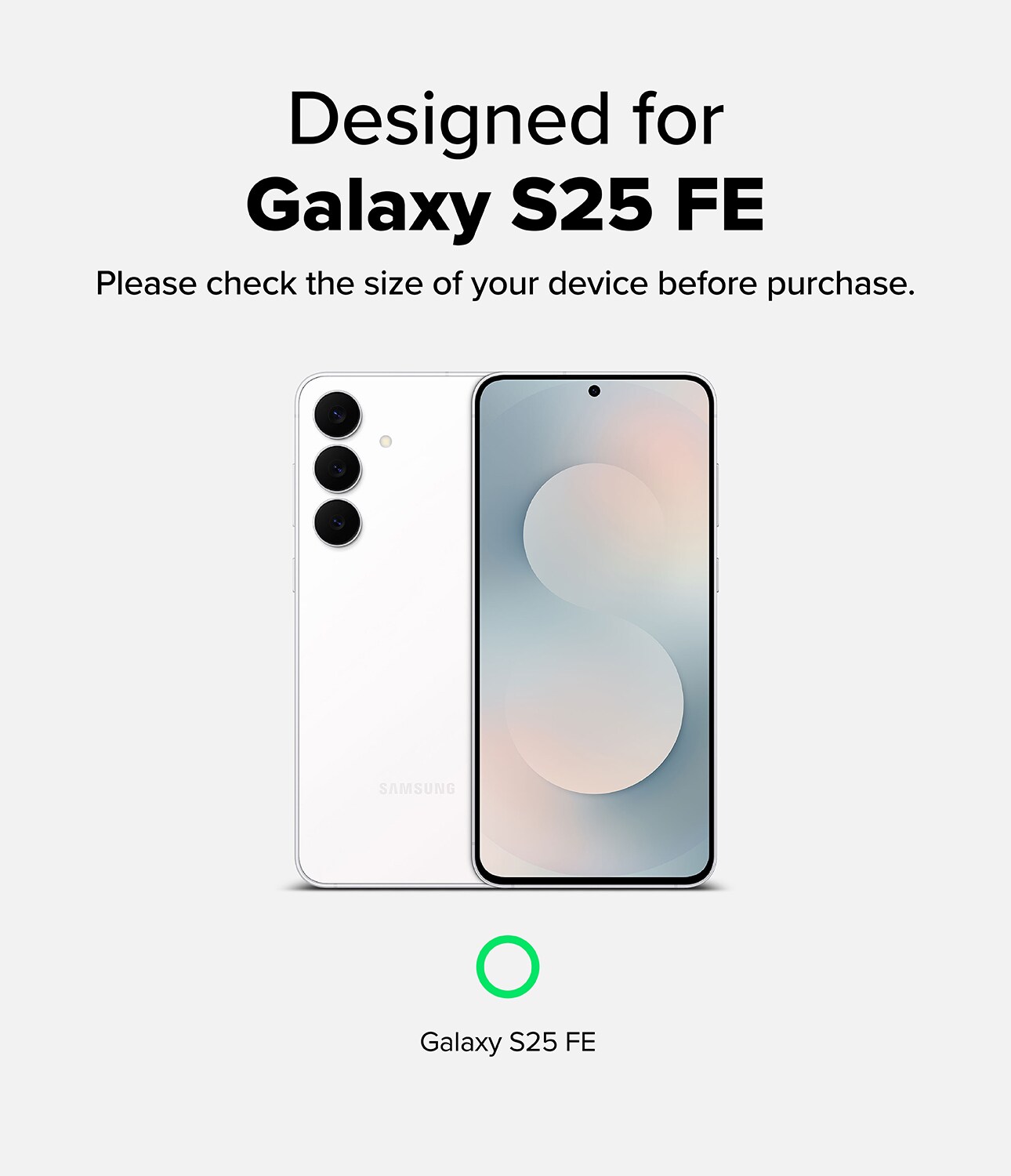 Samsung Galaxy S25 FE Skjermbeskytter i glass med monteringsramme (2-pack)