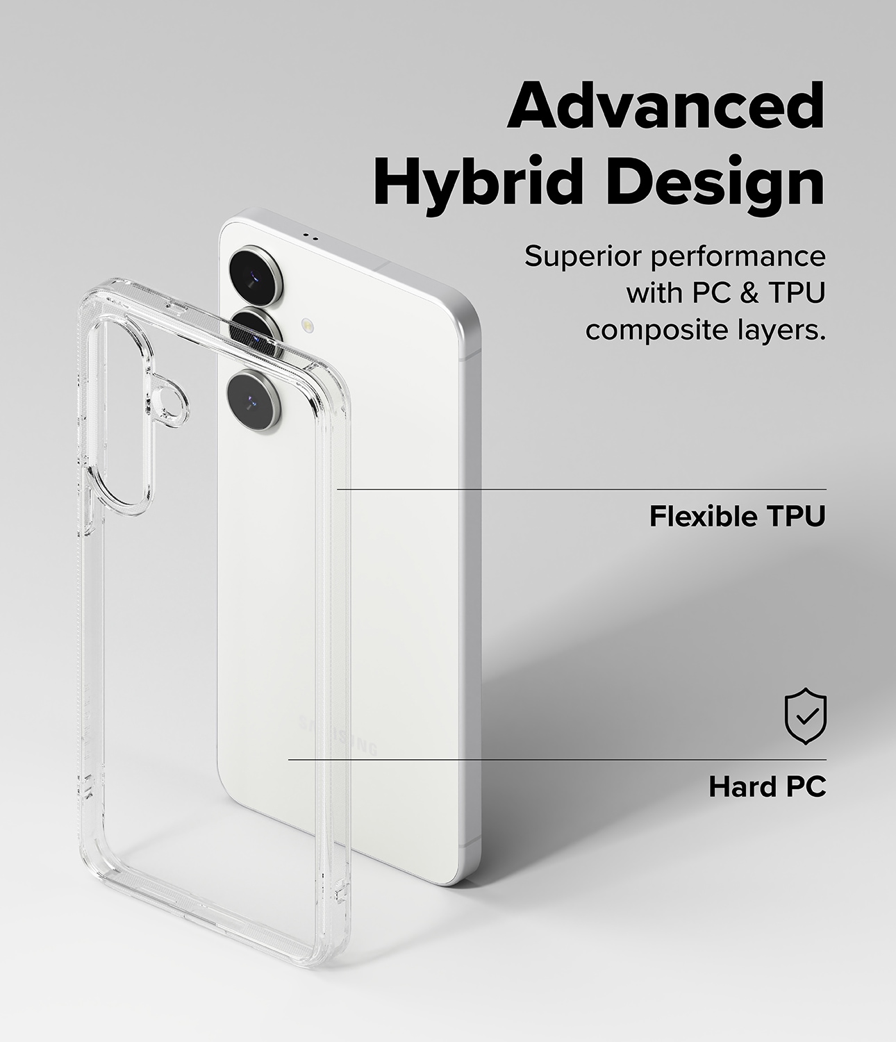 Samsung Galaxy S25 FE Fusion deksel, Clear
