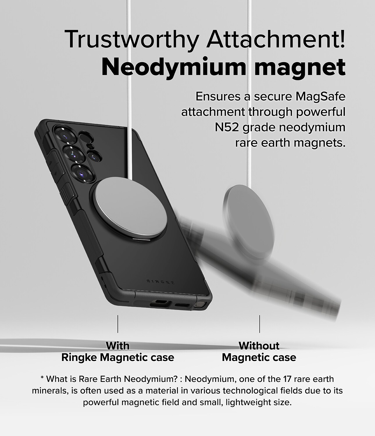 Samsung Galaxy S25 Ultra Alles Magnetisk Deksel, svart