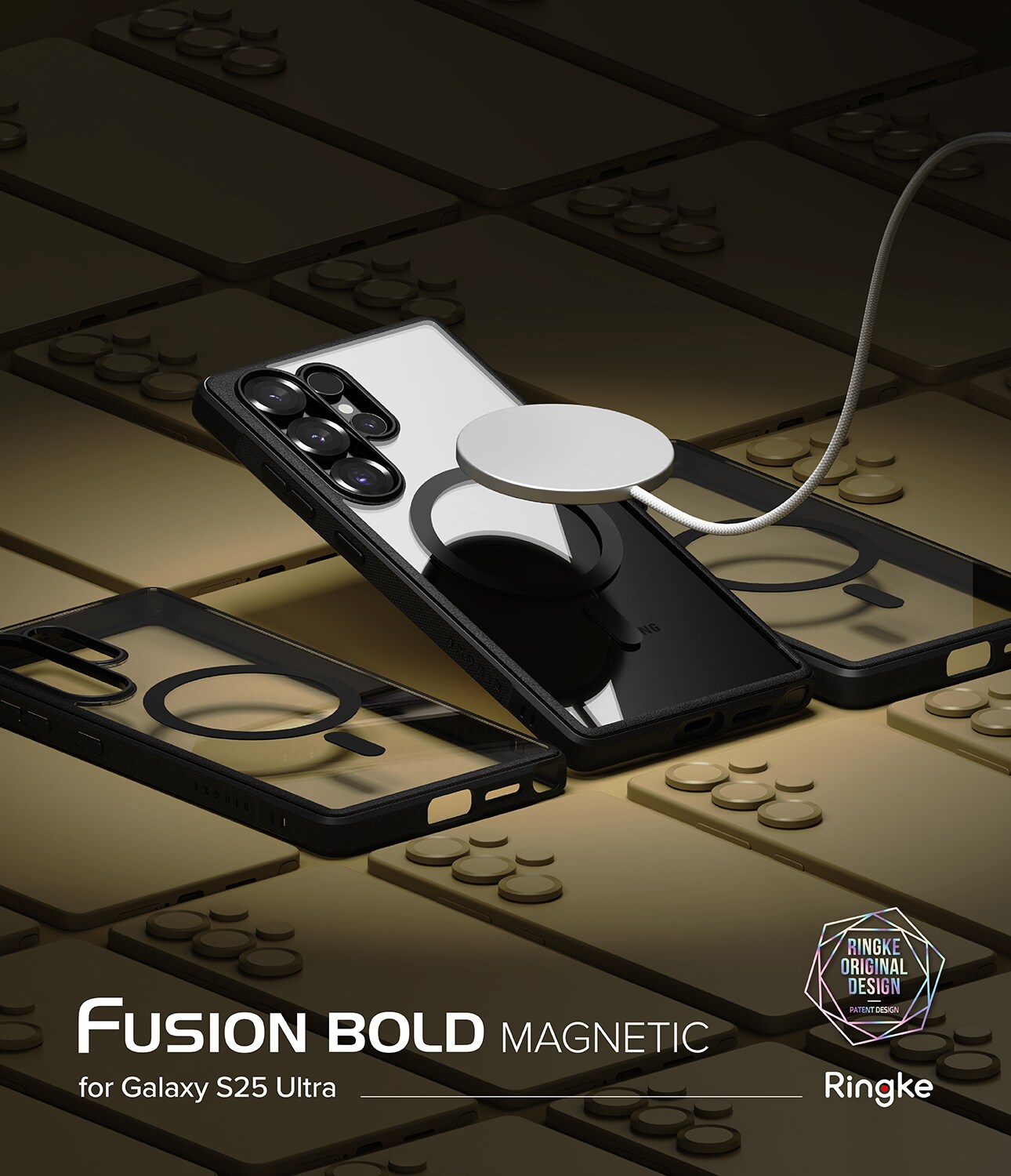 Samsung Galaxy S25 Ultra Fusion Bold MagSafe Deksel, Svart