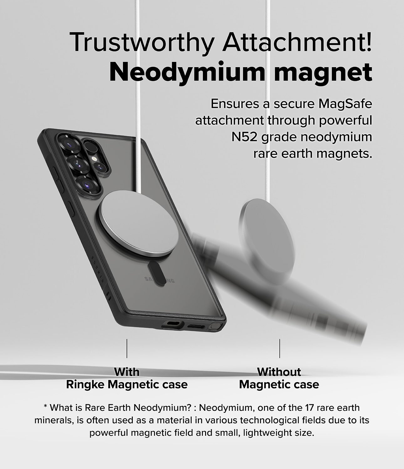 Samsung Galaxy S25 Ultra Fusion Bold MagSafe Deksel, Svart