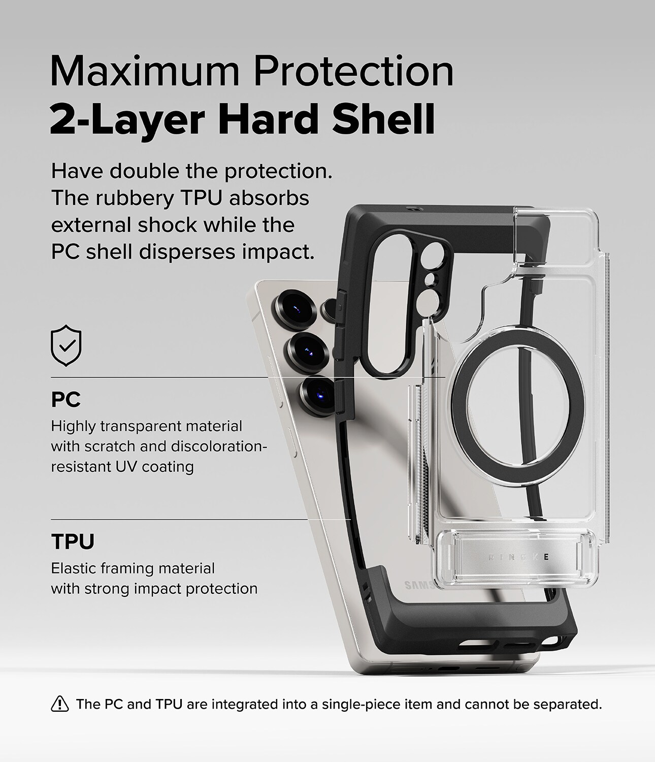 Samsung Galaxy S25 Ultra UX Magnetic Deksel, Clear