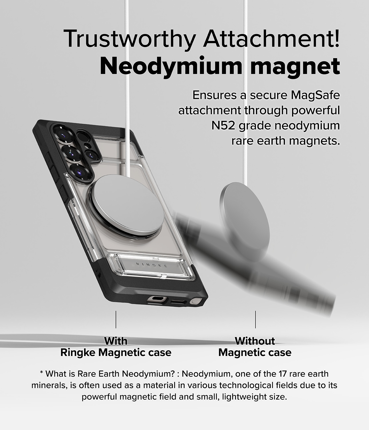 Samsung Galaxy S25 Ultra UX Magnetic Deksel, Clear