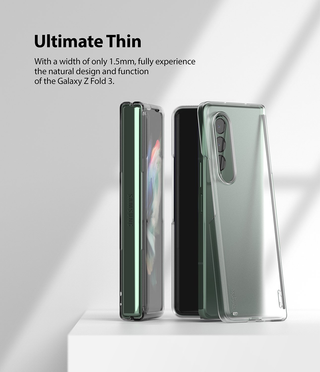 Samsung Galaxy Z Fold 3 Slim Deksel, Svart
