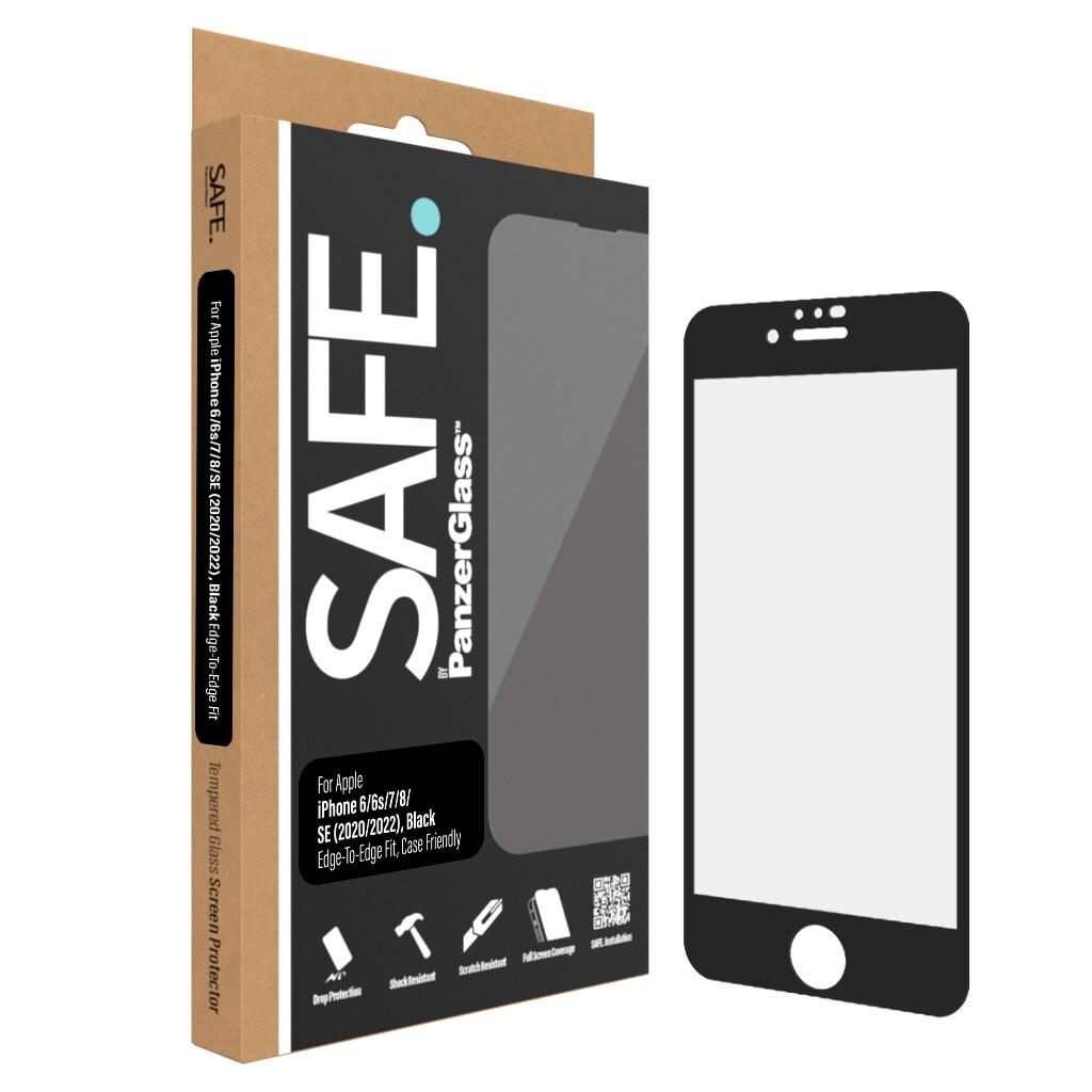 iPhone SE 2022 Skjermbeskytter i glass - Edge-To-Edge