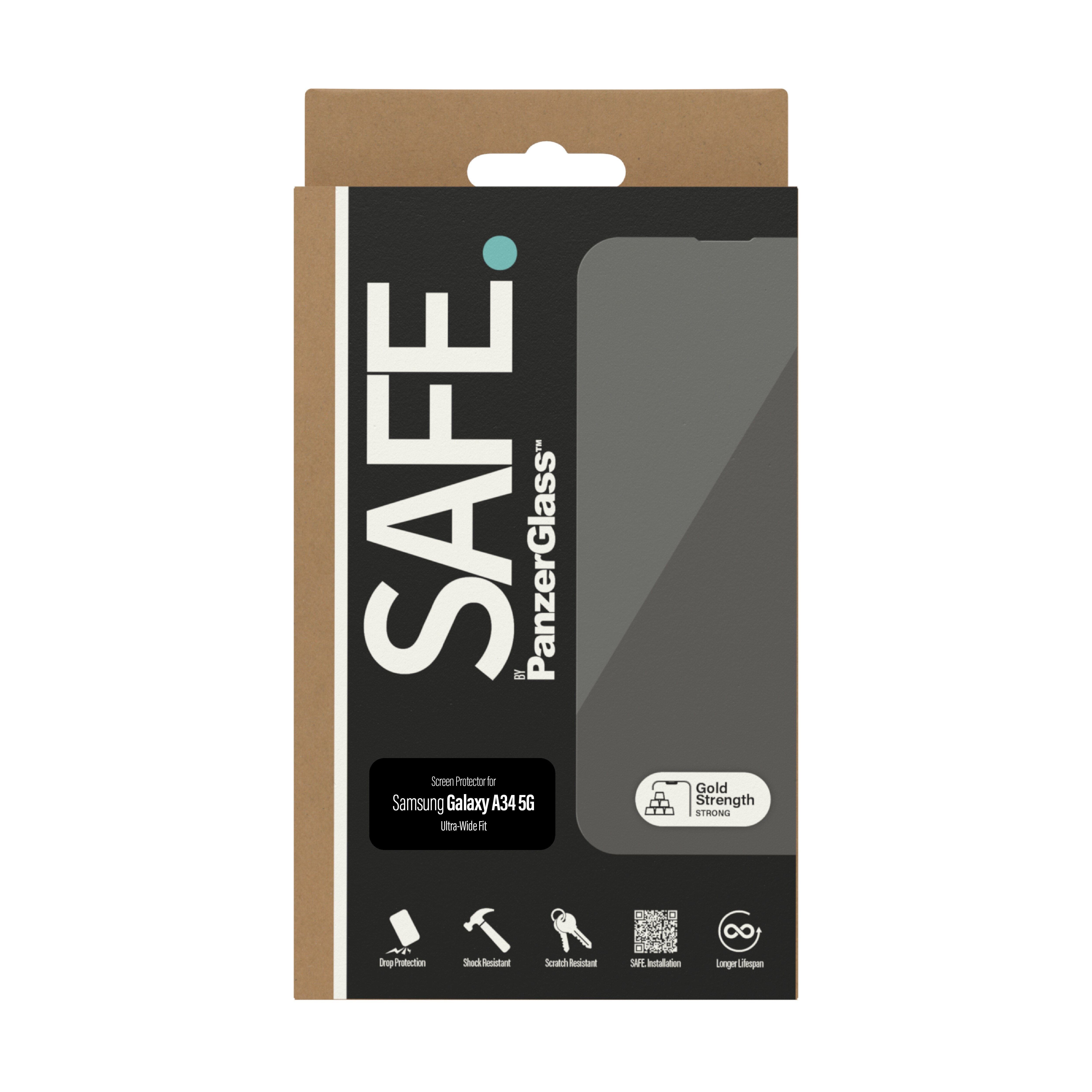 Samsung Galaxy A34 Skjermbeskytter i glass - Ultra Wide Fit