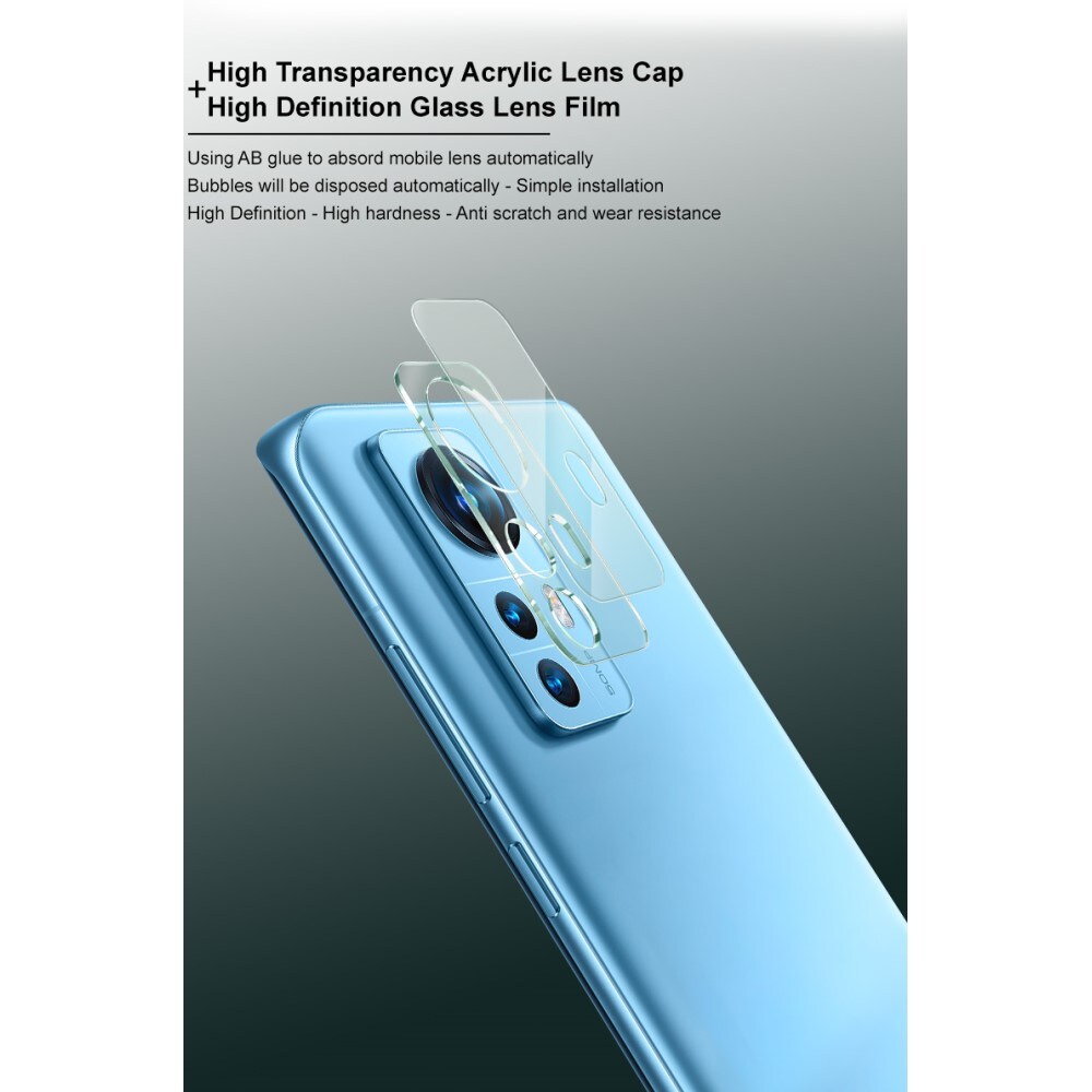 Xiaomi 12 Kameralinsebeskyttelse i glass, Gjennomsiktig