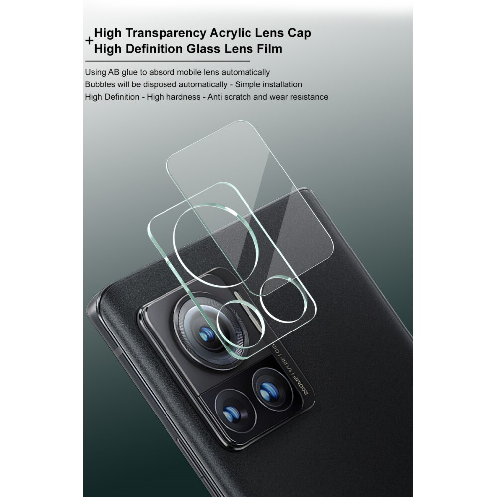 Motorola Edge 30 Ultra Kameralinsebeskyttelse i glass, Gjennomsiktig