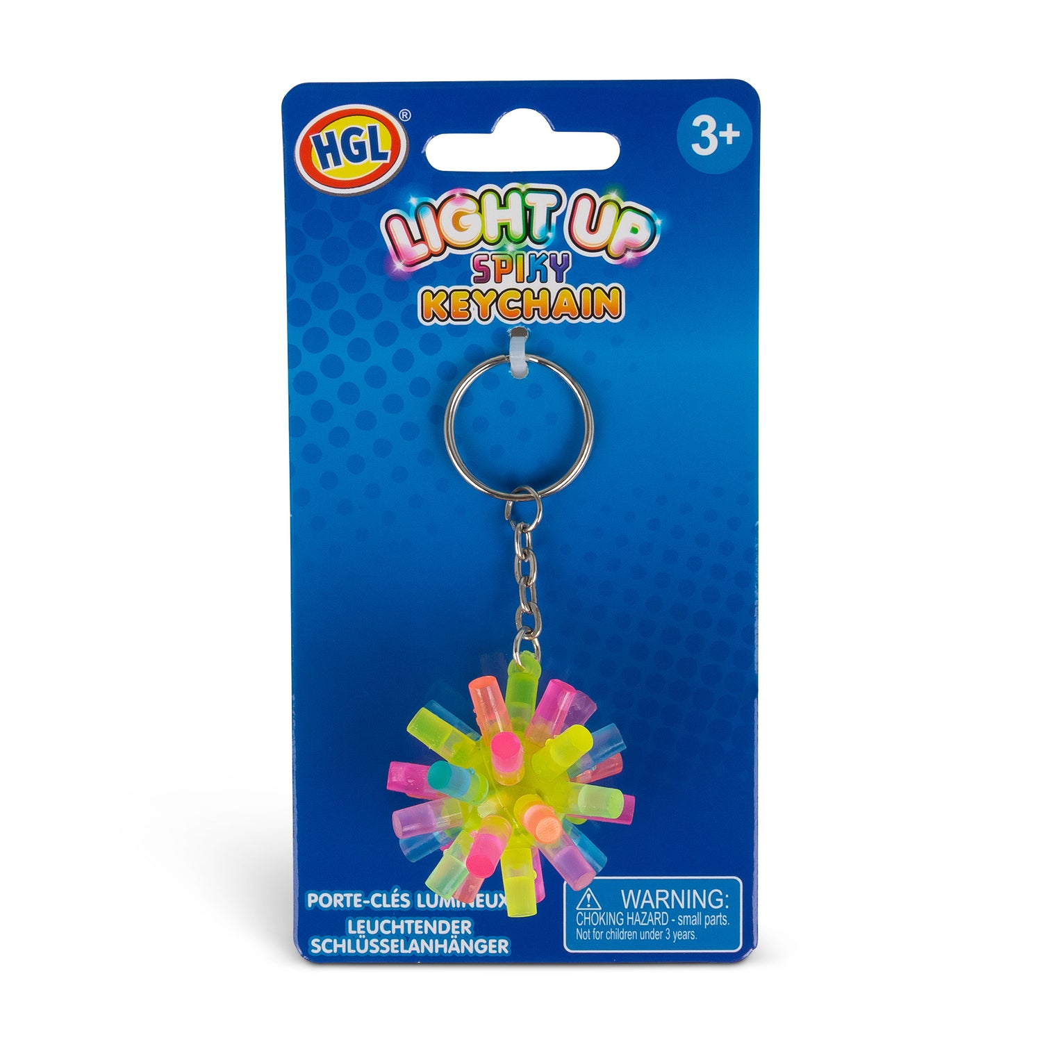 Lysende Nøkkelring - Flashing Spiky Keychain