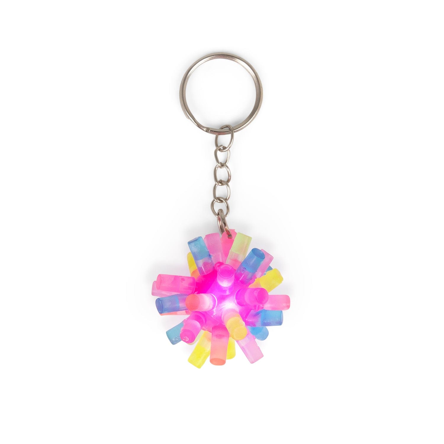 Lysende Nøkkelring - Flashing Spiky Keychain