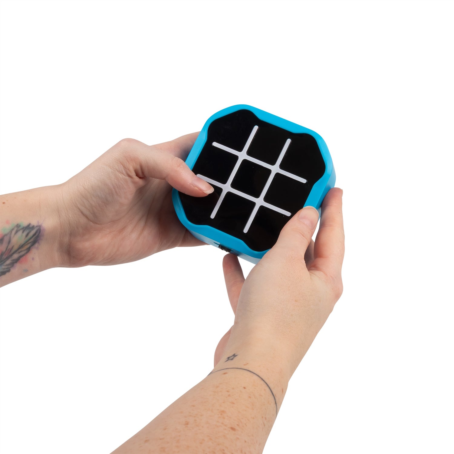 Tre på rad spill - Tic Tac Toe, Blå